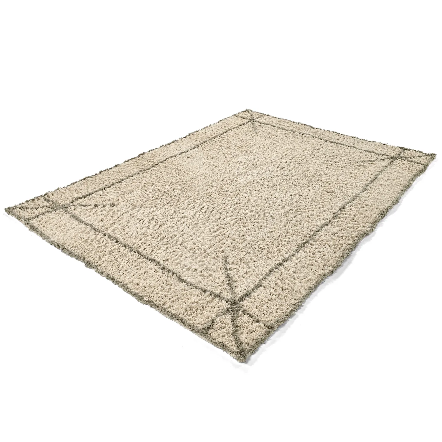 Dywany shaggy - Kairi Natural Cotton Shaggy (beżowy/taupe)
