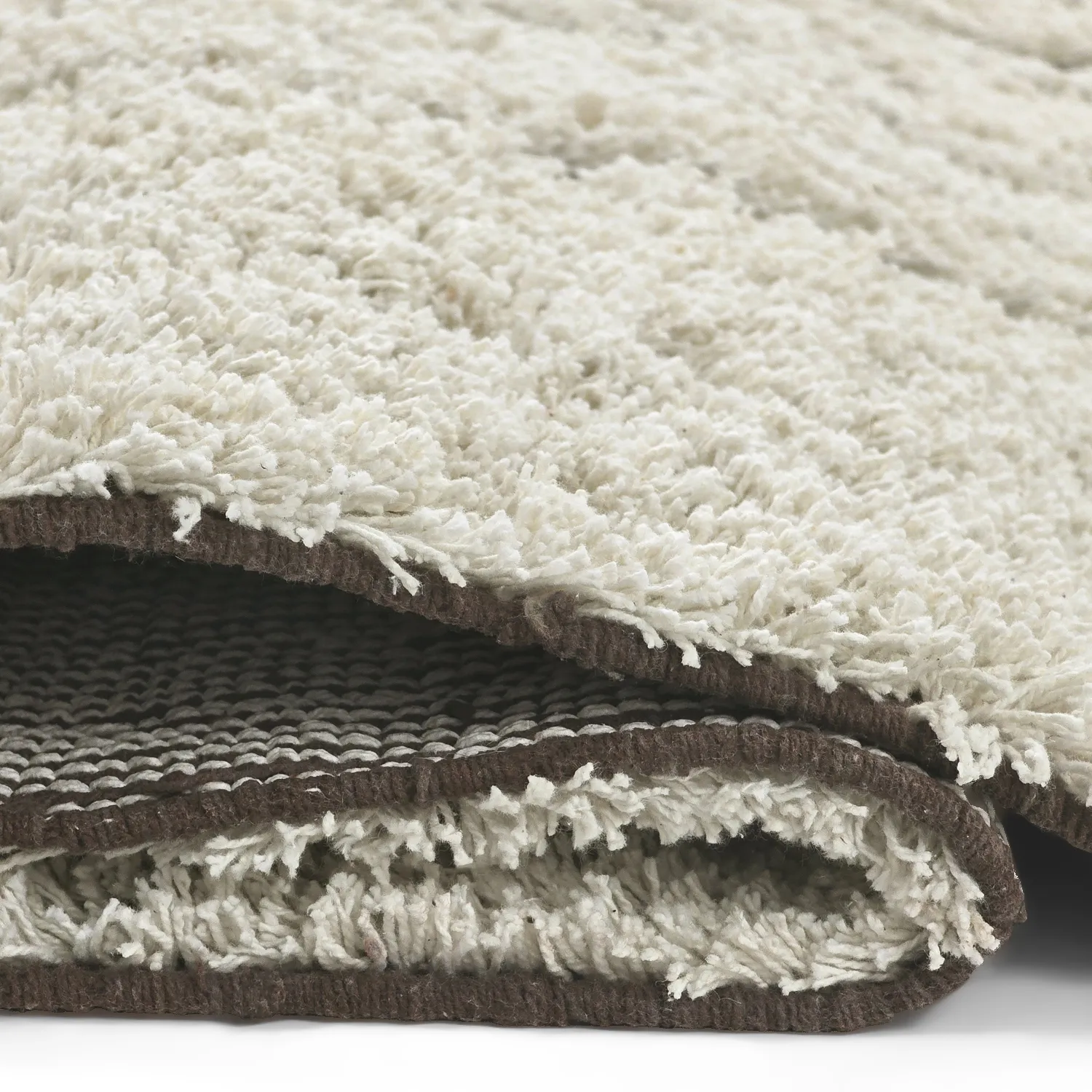 Dywany shaggy - Kindon Natural Cotton Shaggy (złamana biel/brąz)