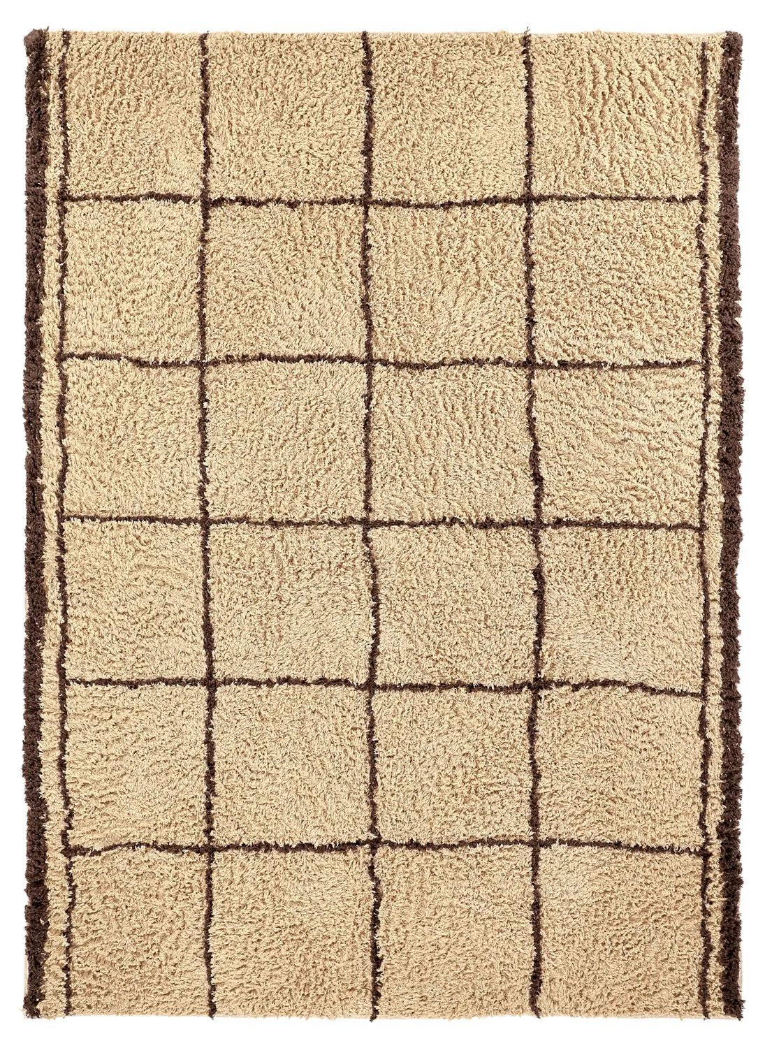 Dywany shaggy - Lana Natural Cotton Shaggy (beż/brąz)