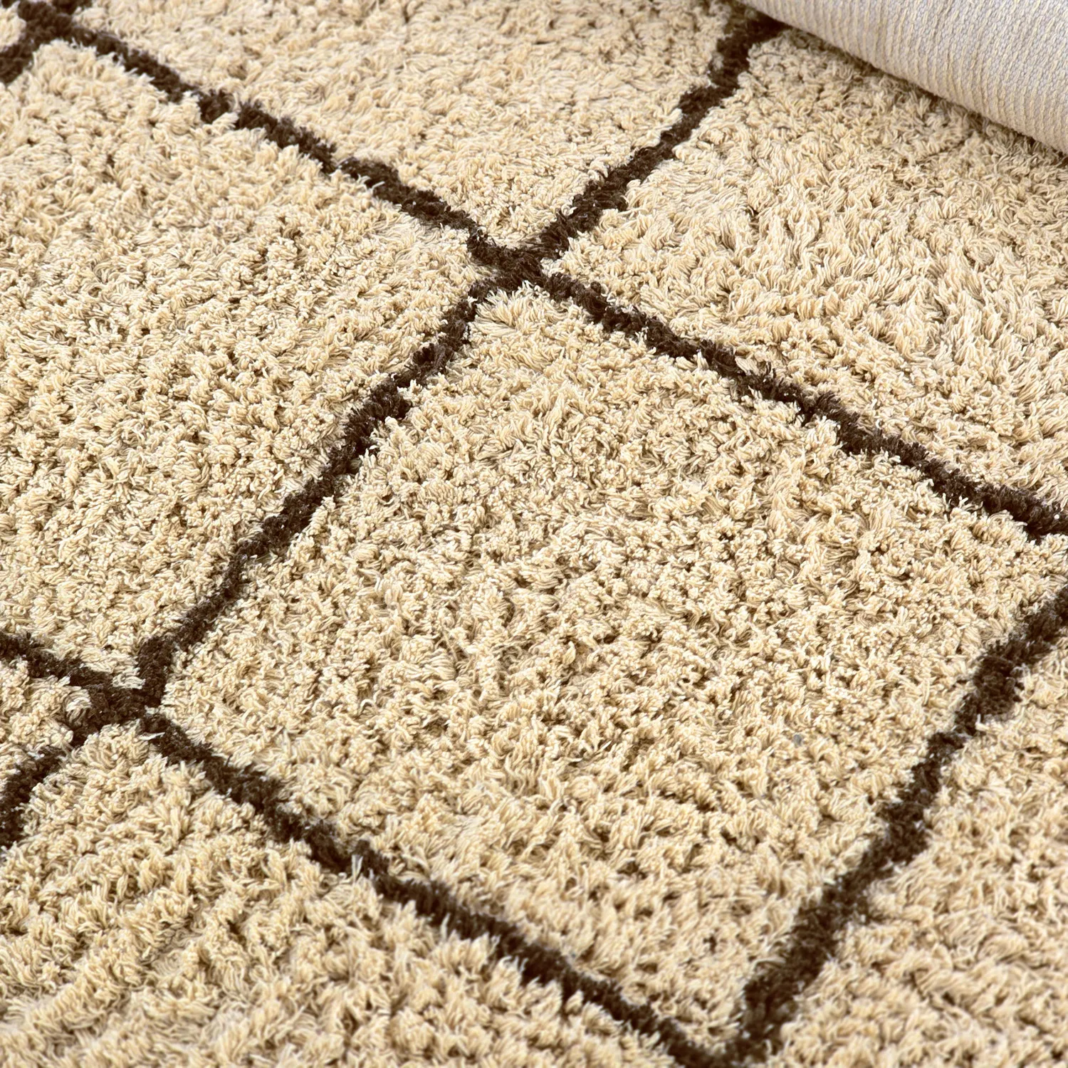 Dywany shaggy - Lana Natural Cotton Shaggy (beż/brąz)