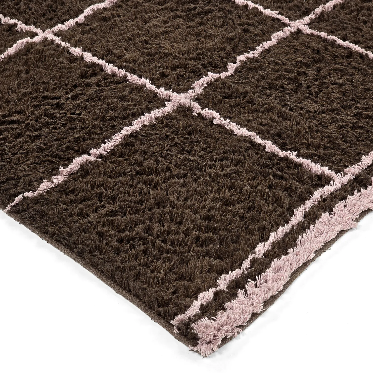 Dywany shaggy - Lana Natural Cotton Shaggy (brązowy)