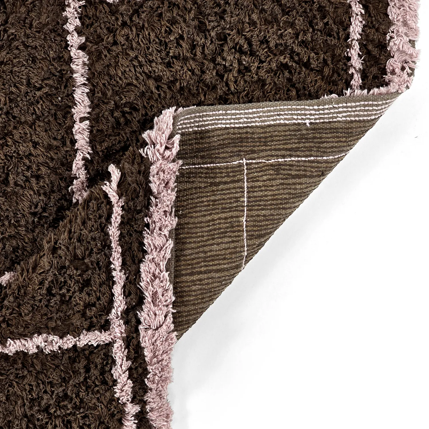 Dywany shaggy - Lana Natural Cotton Shaggy (brązowy)