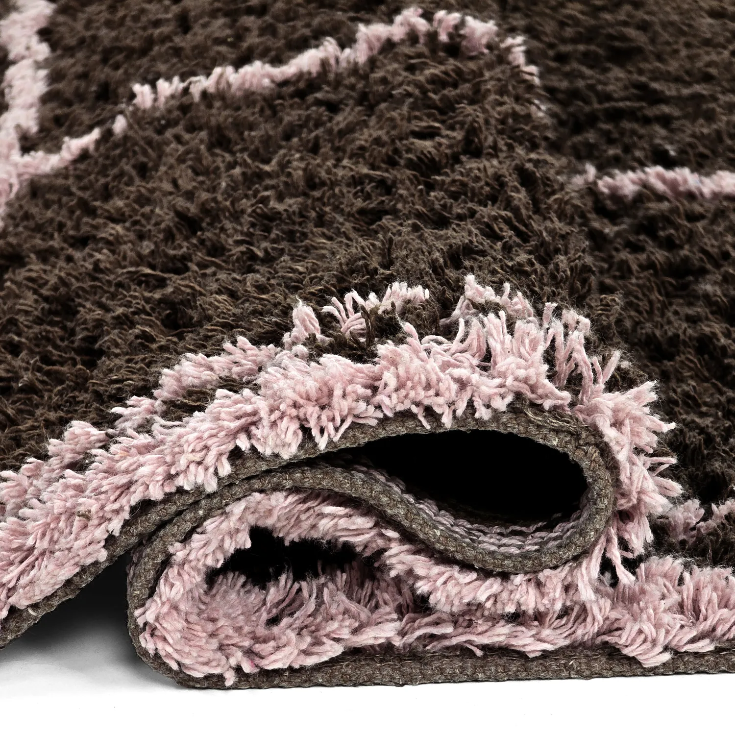 Dywany shaggy - Lana Natural Cotton Shaggy (brązowy)