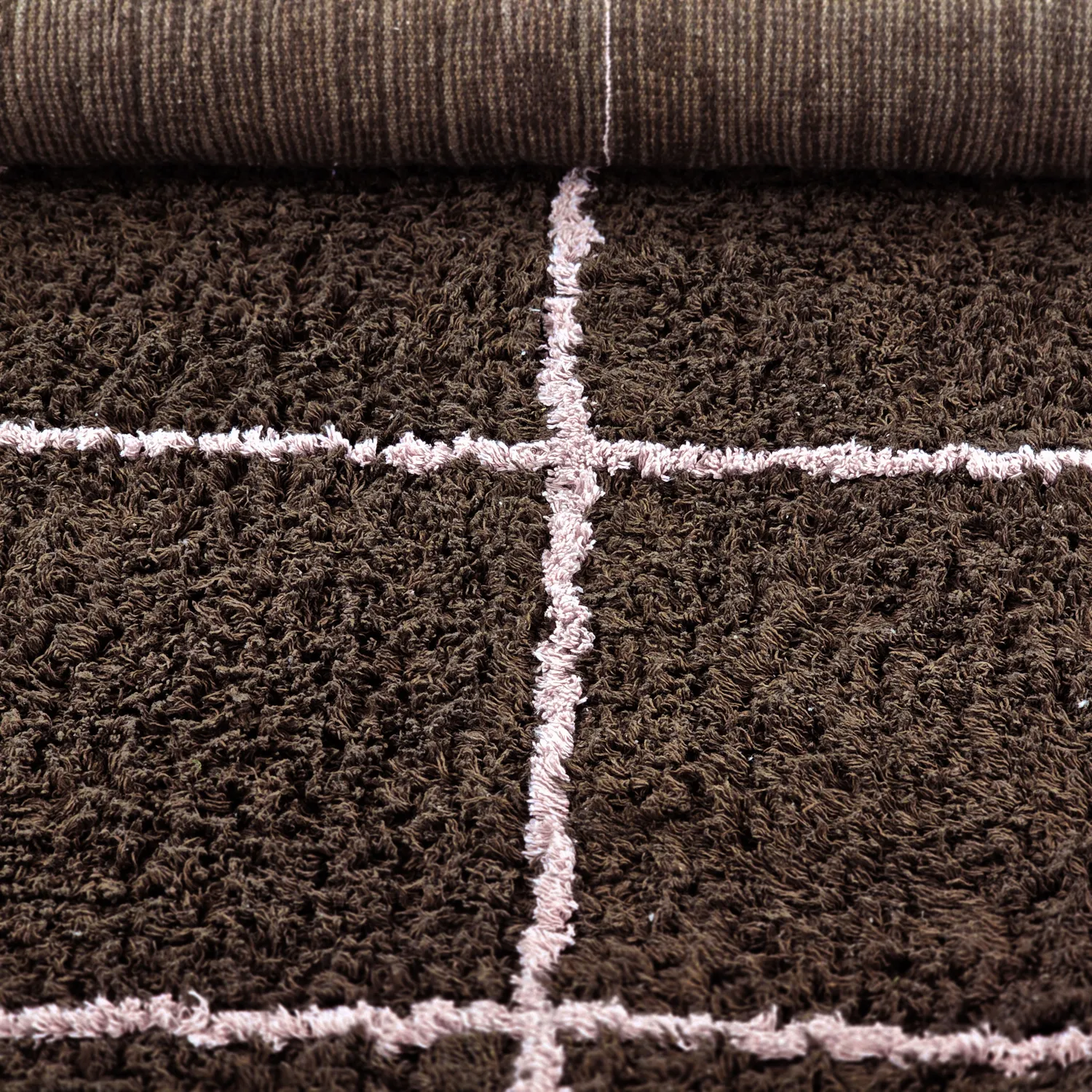 Dywany shaggy - Lana Natural Cotton Shaggy (brązowy)