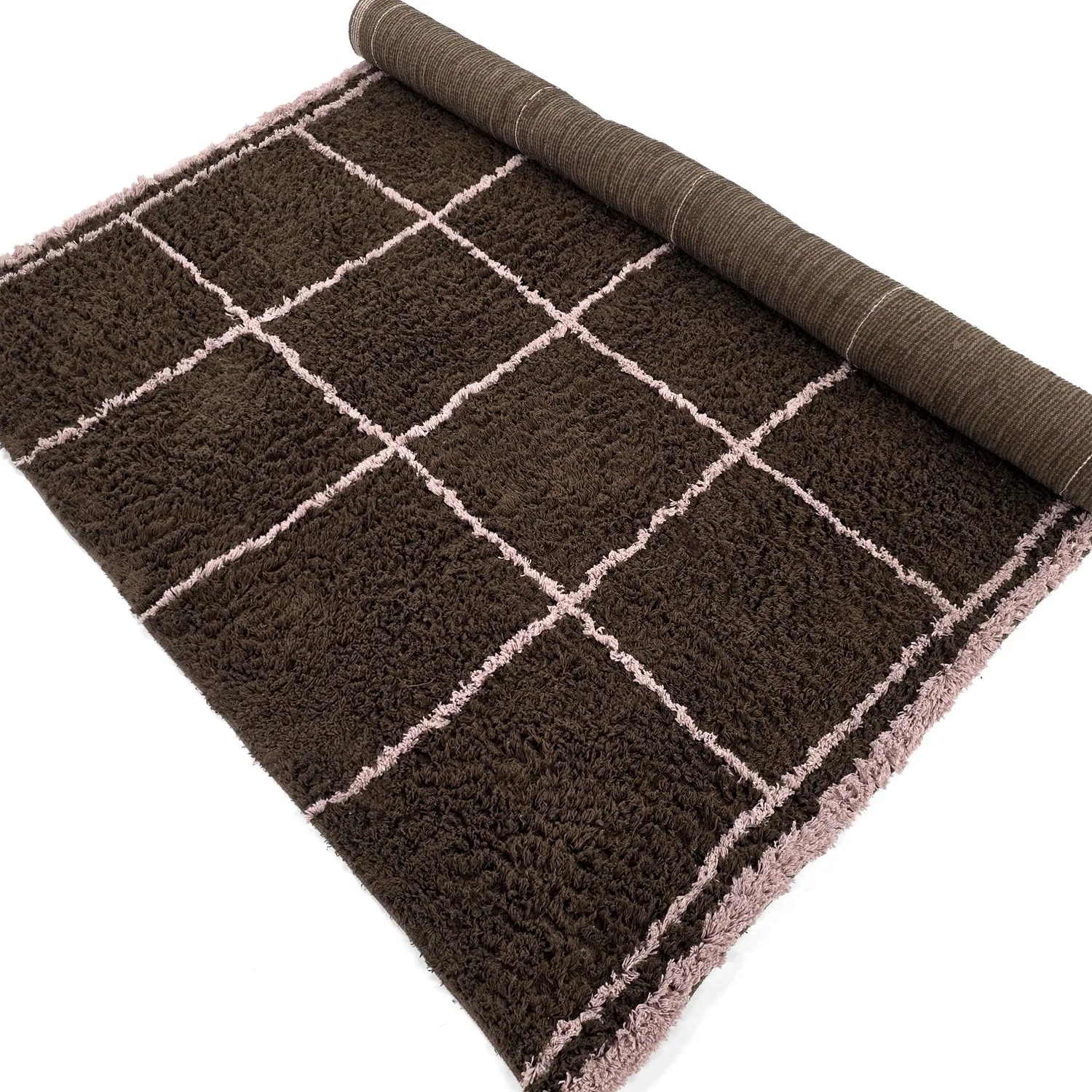 Dywany shaggy - Lana Natural Cotton Shaggy (brązowy)
