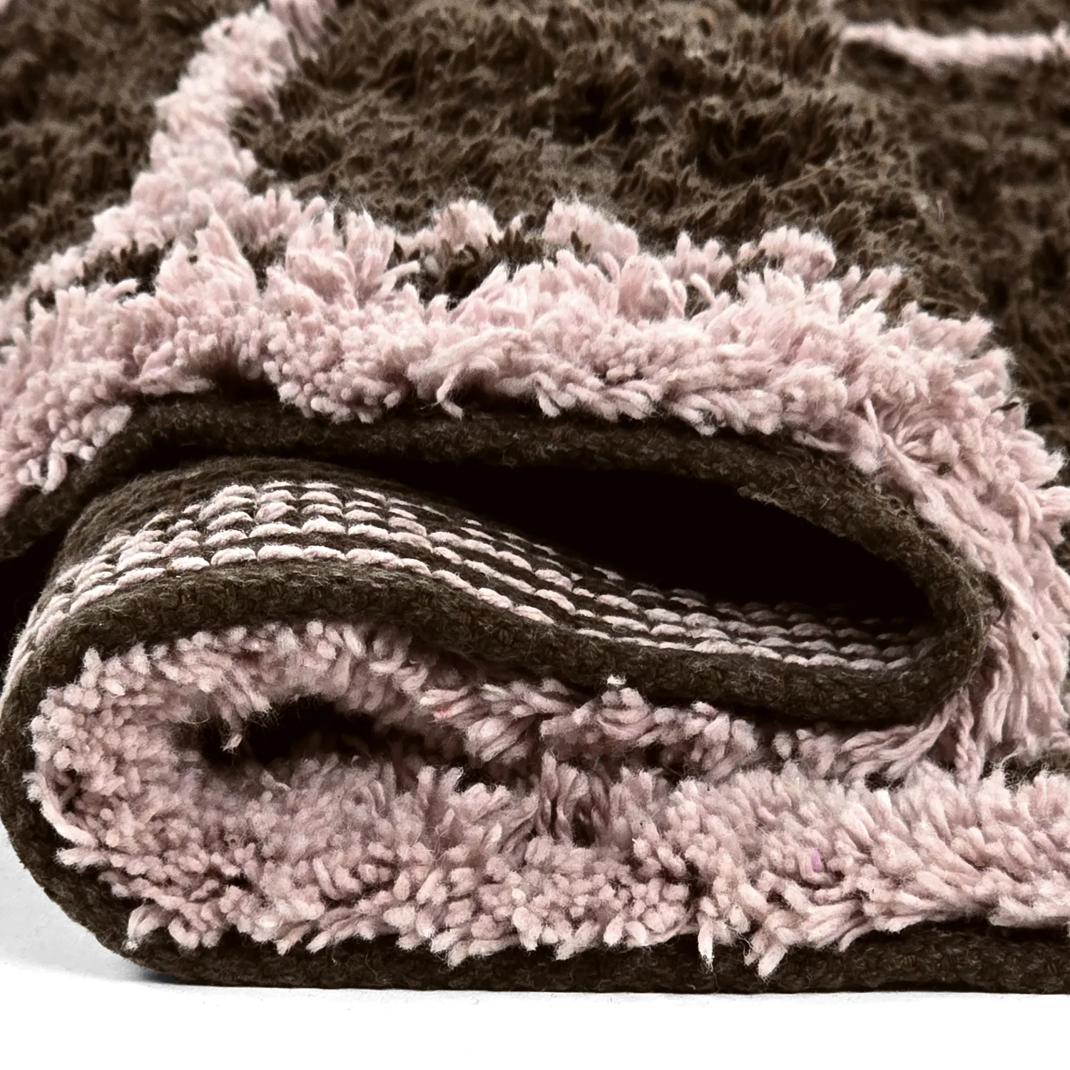 Okrągły dywan - Lana Natural Cotton Shaggy (brązowy)