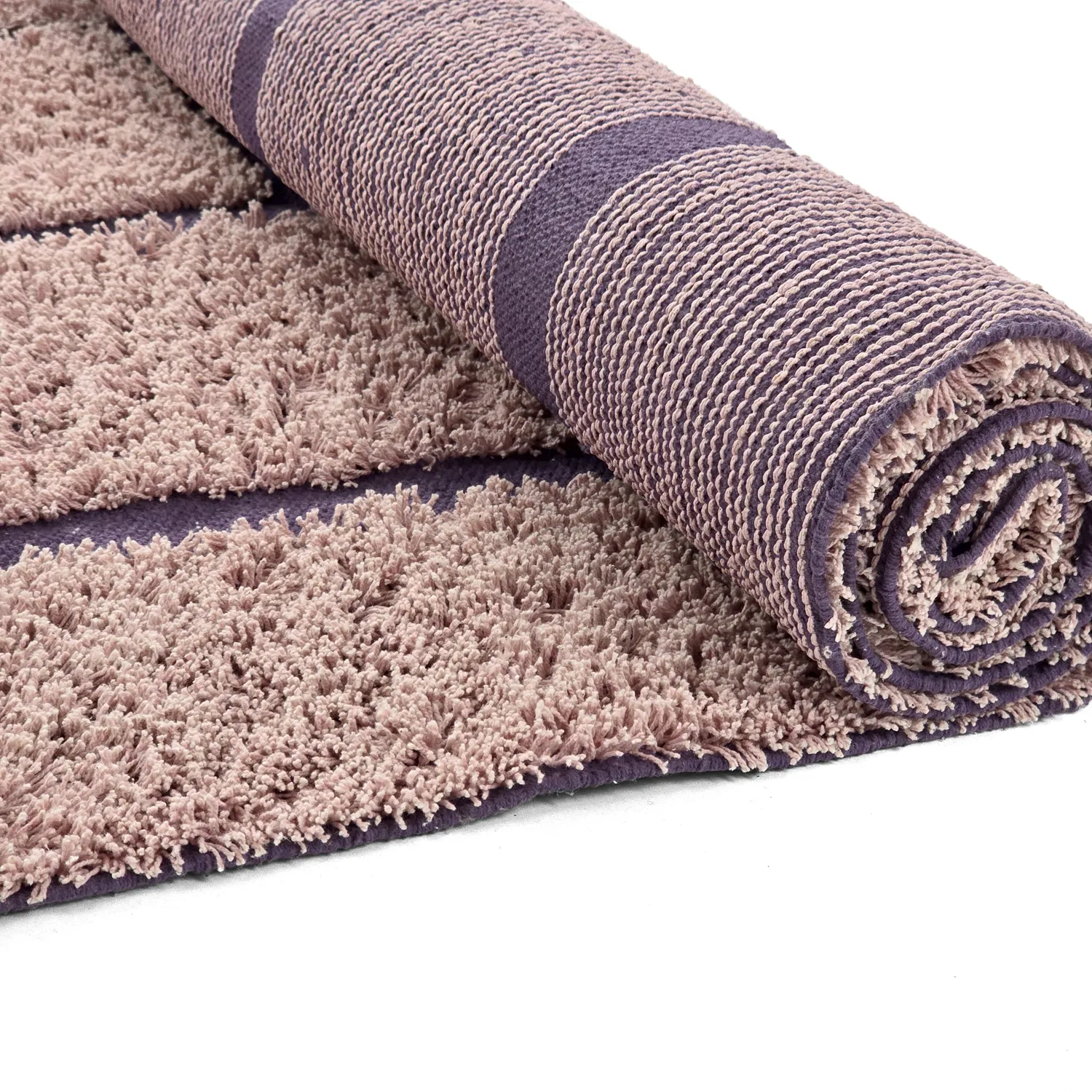 Dywany shaggy - Lindley Natural Cotton Shaggy (różowy/fioletowy)