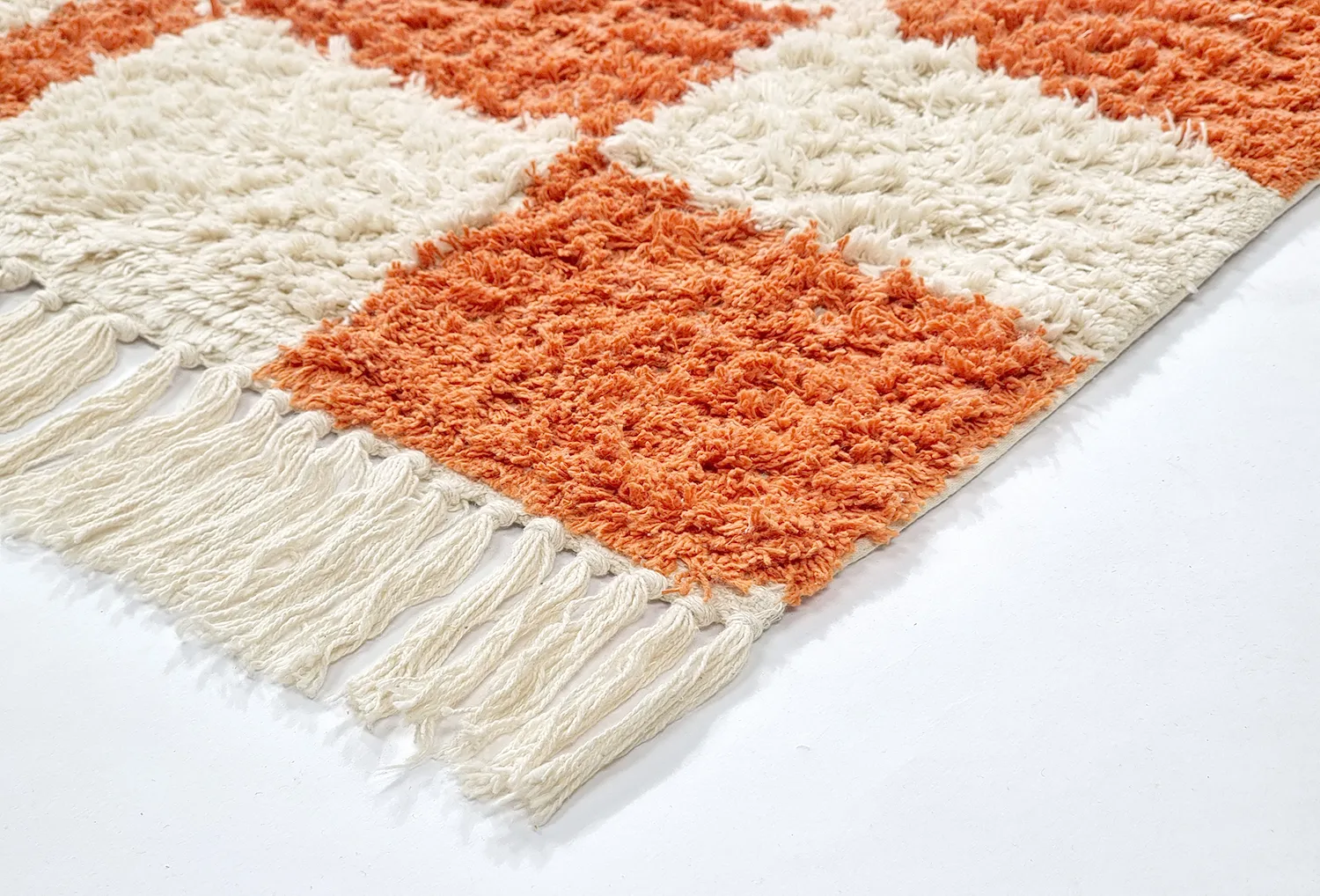 Dywany shaggy - Maranello Natural Cotton Shaggy (pomarańczowy)