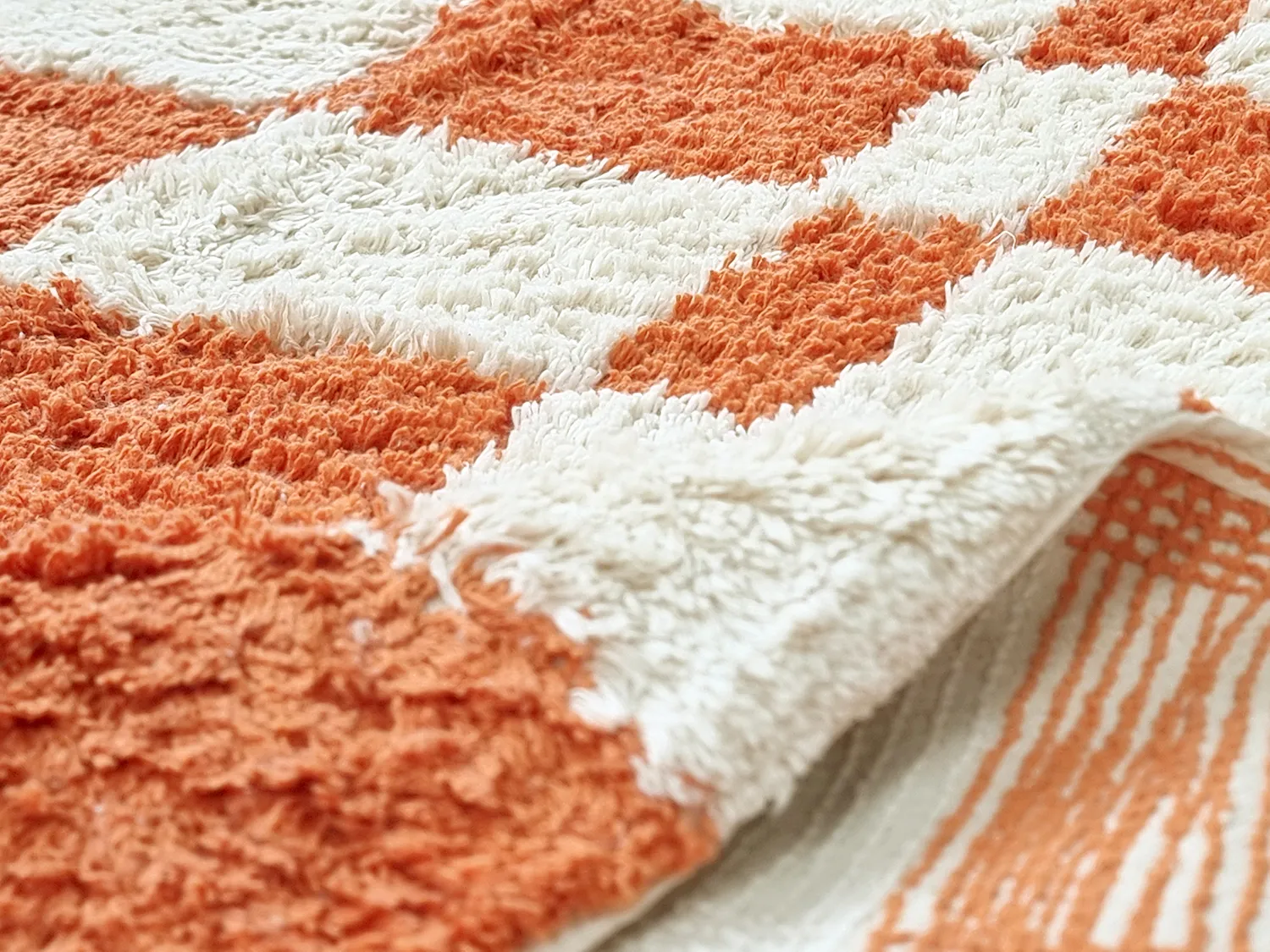 Dywany shaggy - Maranello Natural Cotton Shaggy (pomarańczowy)