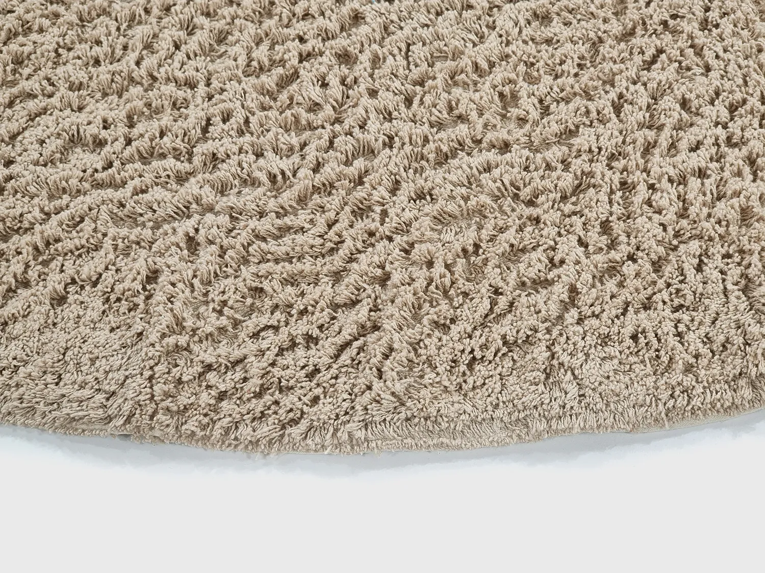 Okrągły dywan - Mareto Natural Cotton Shaggy (brązowy)