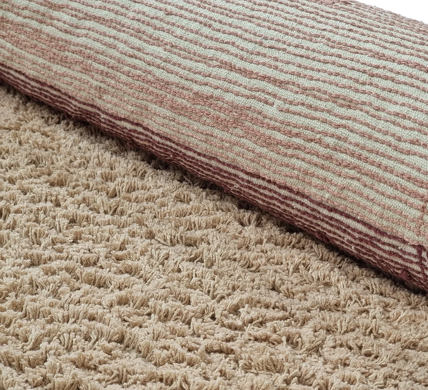 Okrągły dywan - Mareto Natural Cotton Shaggy (brązowy)