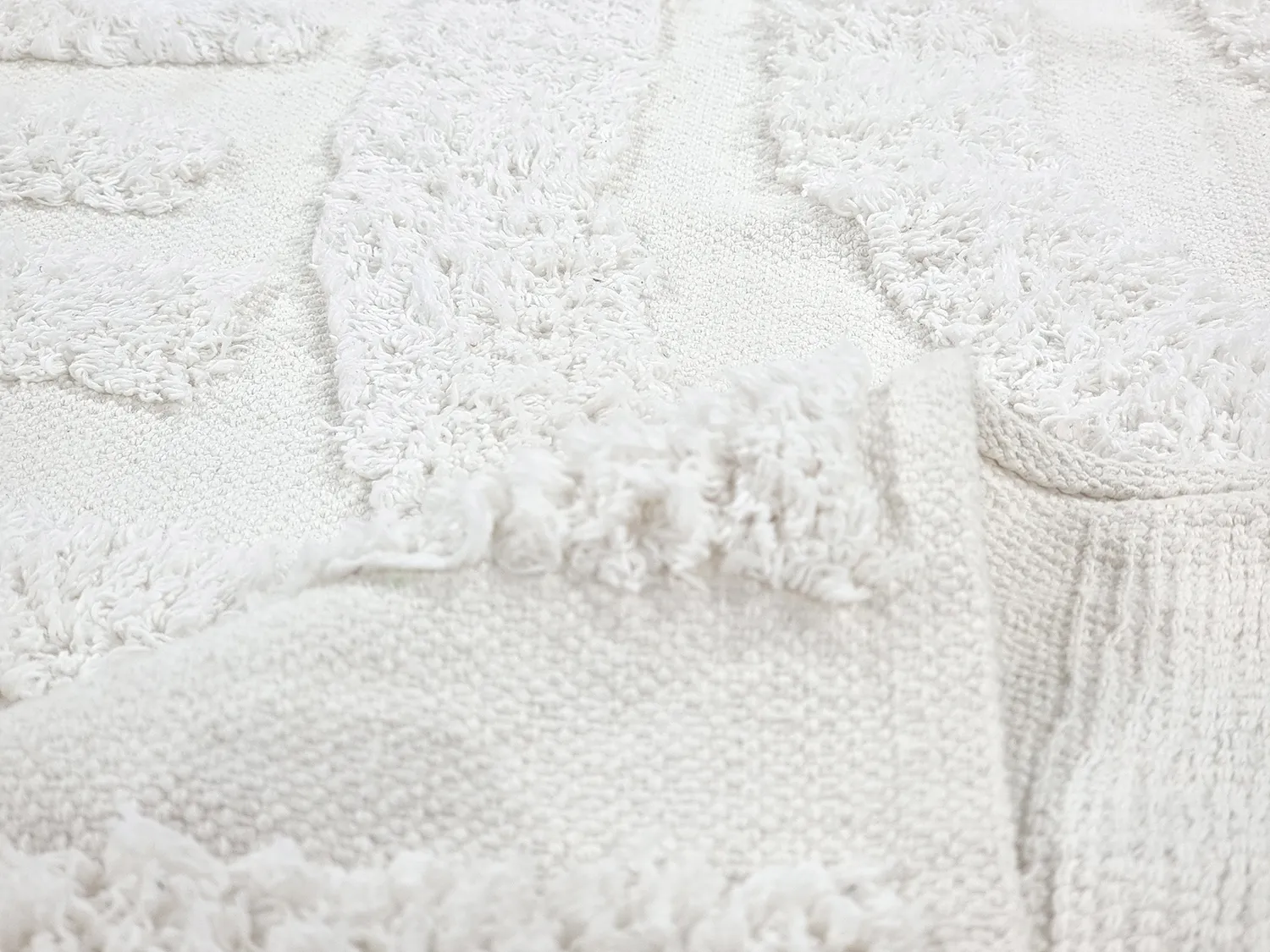 Okrągły dywan - Margo Natural Cotton Shaggy (offwhite)