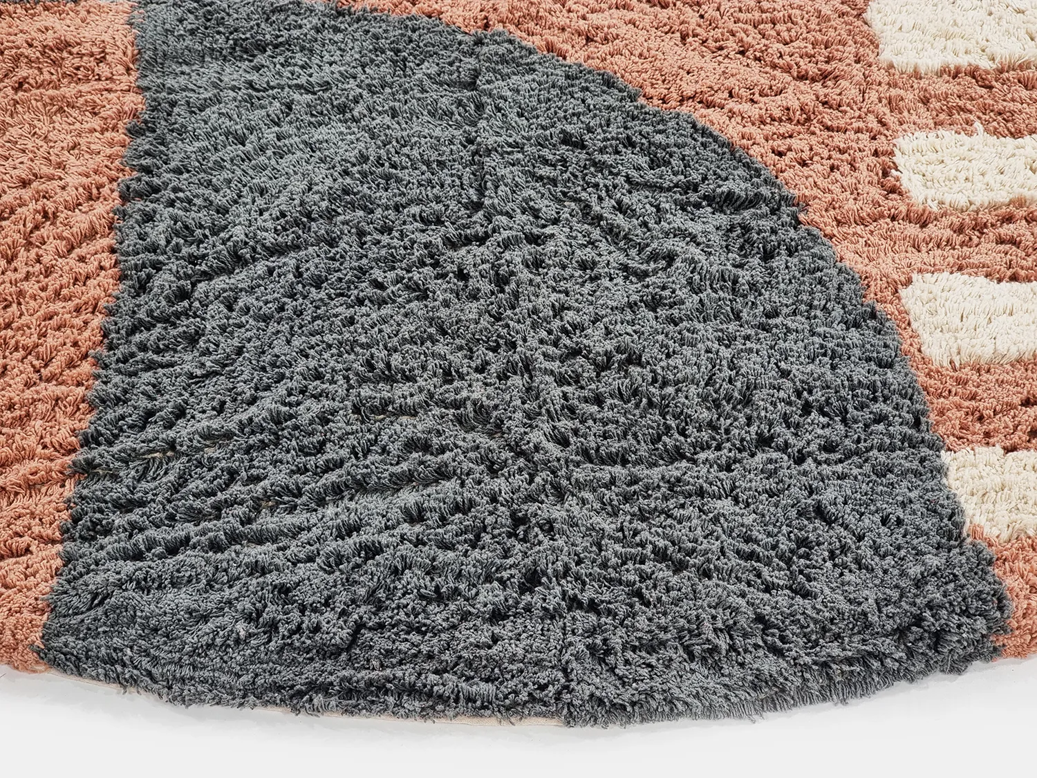 Okrągły dywan - Osmery Natural Cotton Shaggy (multi)