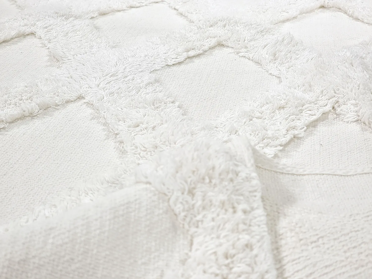 Okrągły dywan - Pamplona Natural Cotton Shaggy (offwhite)