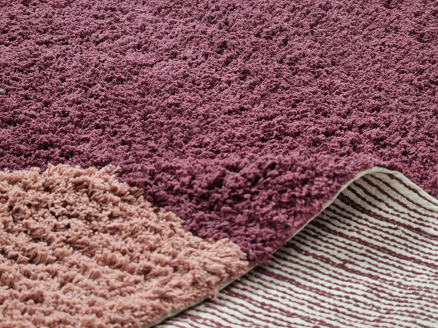 Okrągły dywan - Pione Natural Cotton Shaggy (różowy)