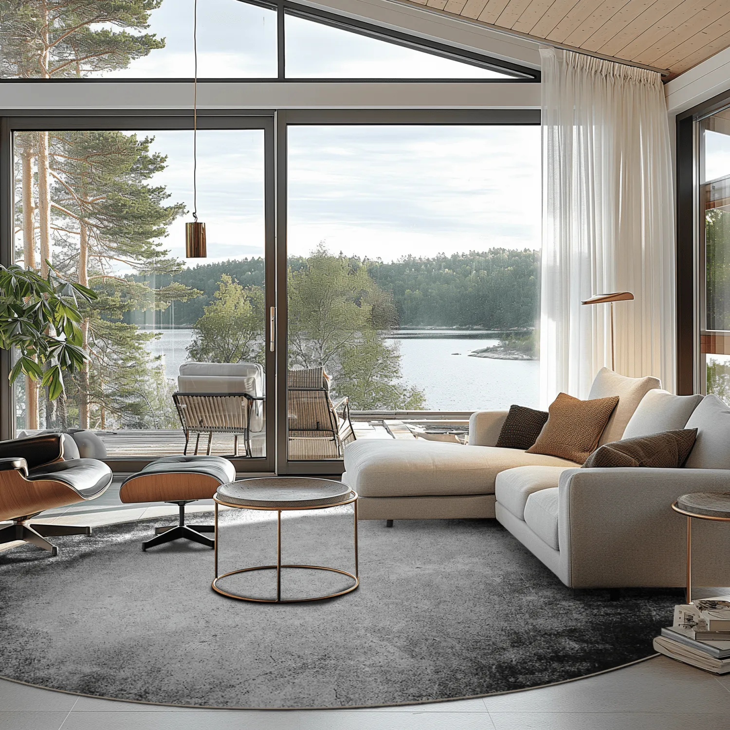 Okrągły dywan - Megara (szary)