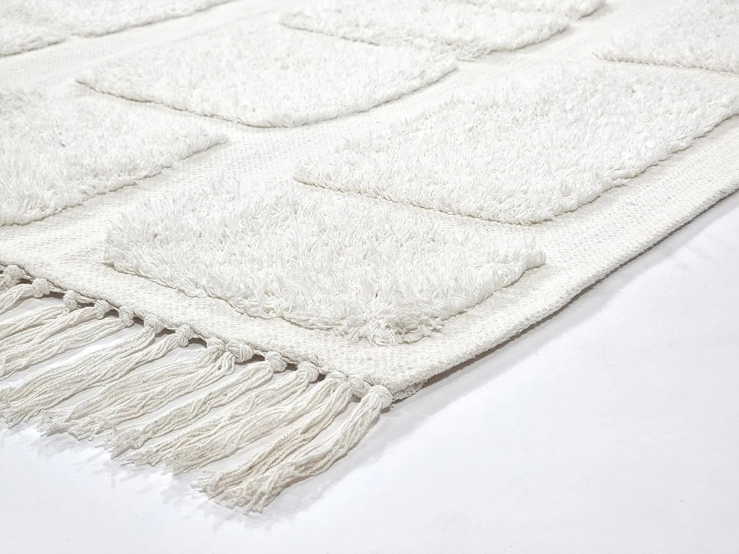 Dywany shaggy - Salem Natural Cotton Shaggy (offwhite)