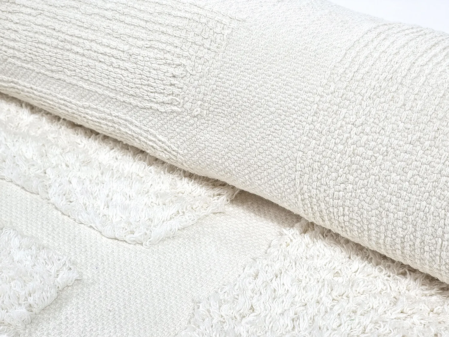 Dywany shaggy - Salem Natural Cotton Shaggy (offwhite)