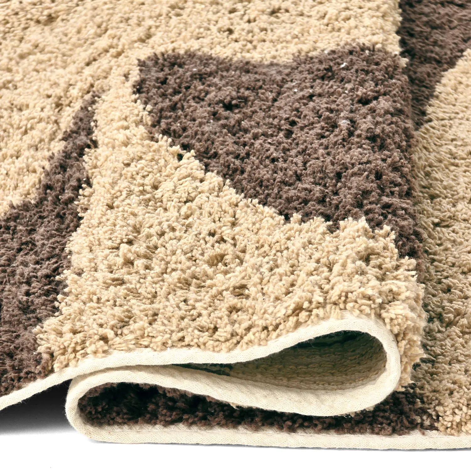 Dywany shaggy - Siberia Natural Cotton Shaggy (beż/brąz)