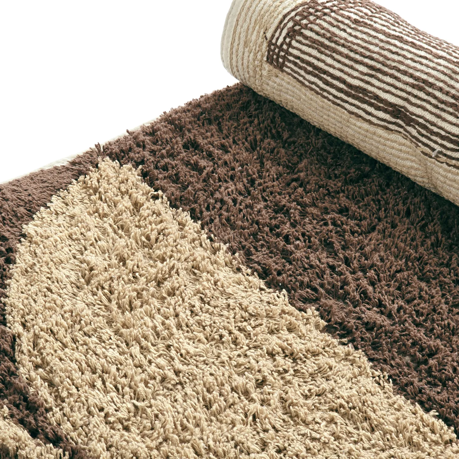 Dywany shaggy - Siberia Natural Cotton Shaggy (beż/brąz)
