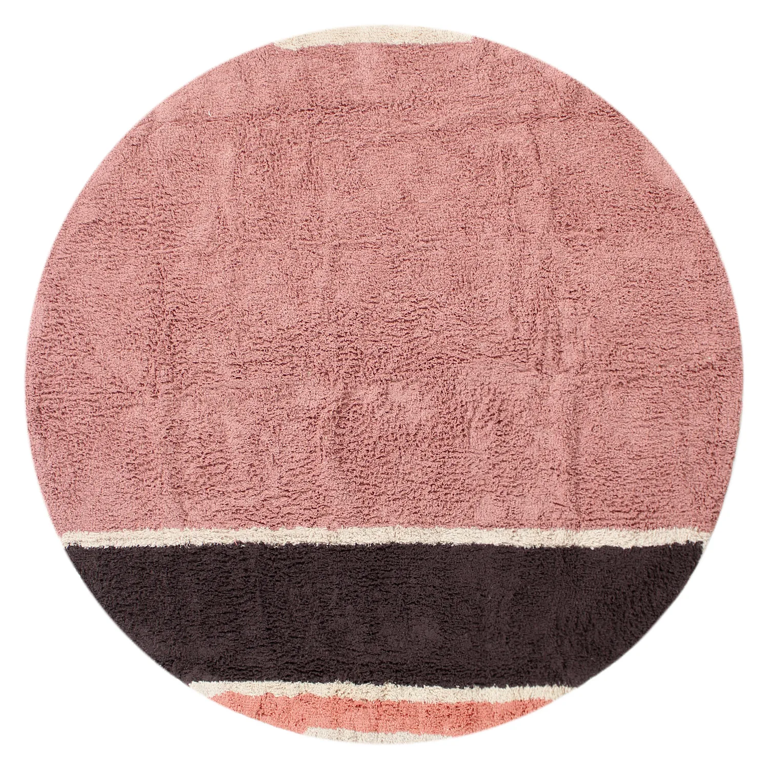 Okrągły dywan - Vinci Natural Cotton Shaggy (różowy)