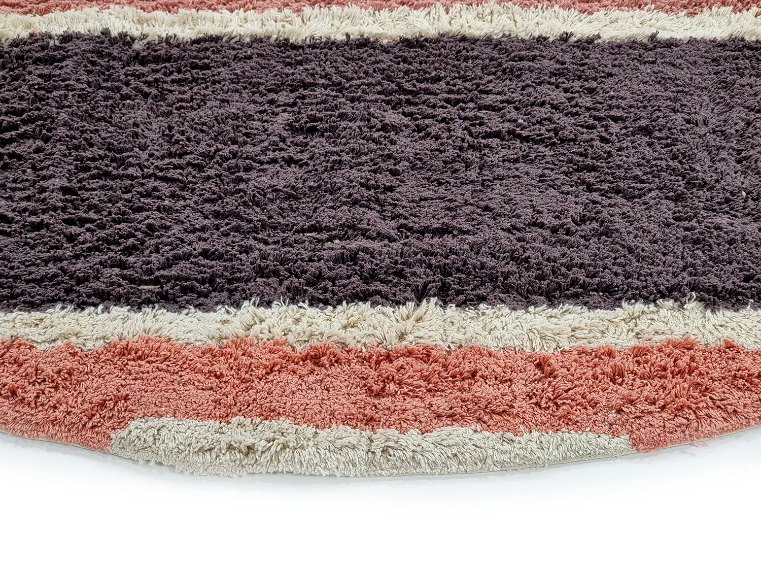 Okrągły dywan - Vinci Natural Cotton Shaggy (różowy)