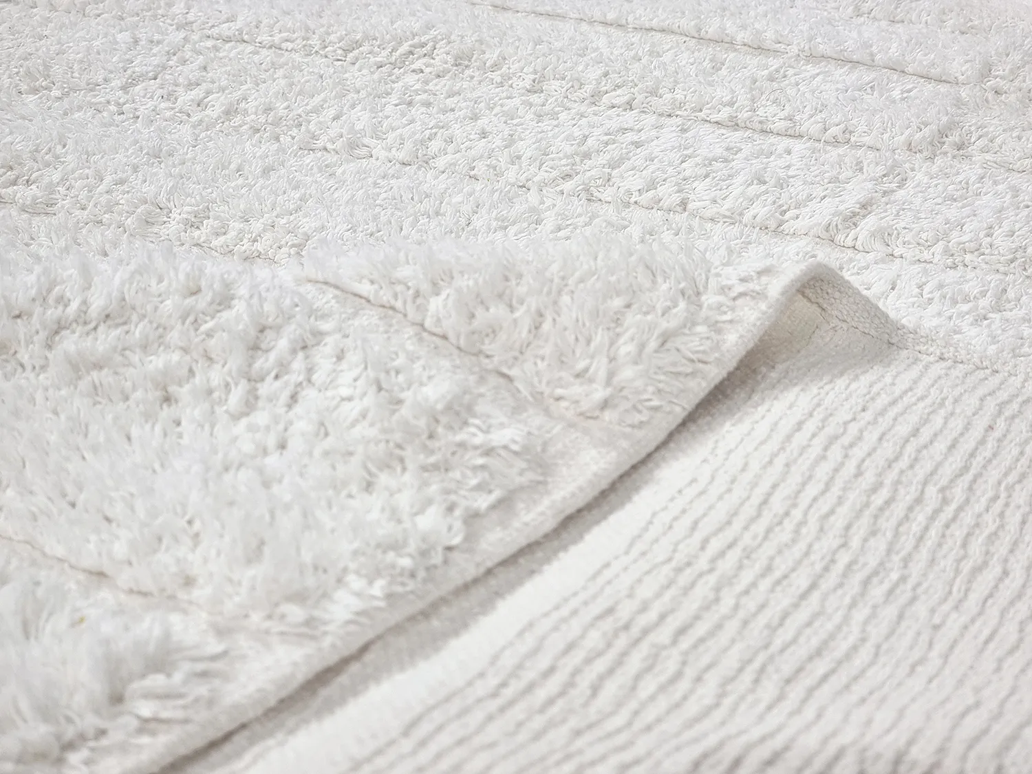 Okrągły dywan - Willow Natural Cotton Shaggy (offwhite)