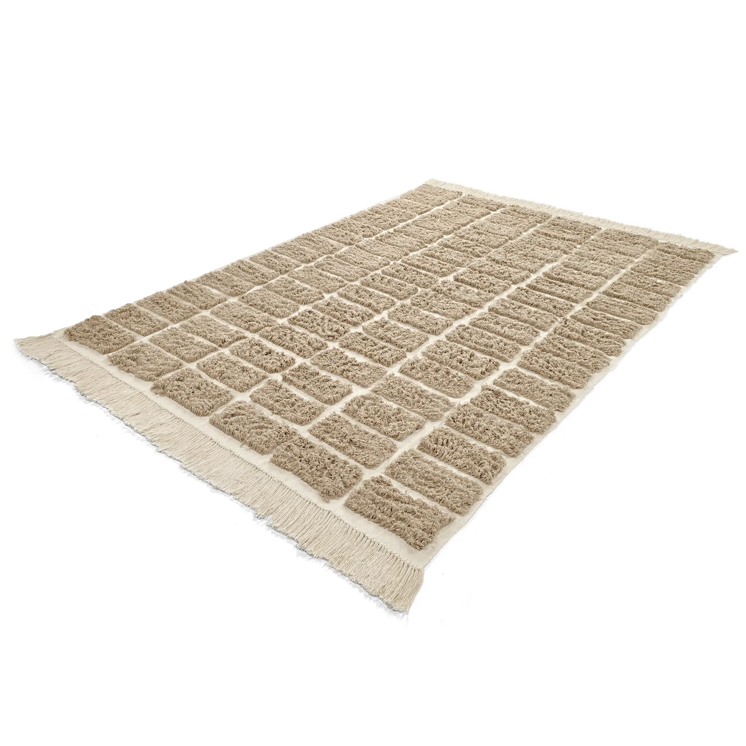 Dywany shaggy - Zola Natural Cotton Shaggy (beżowy)
