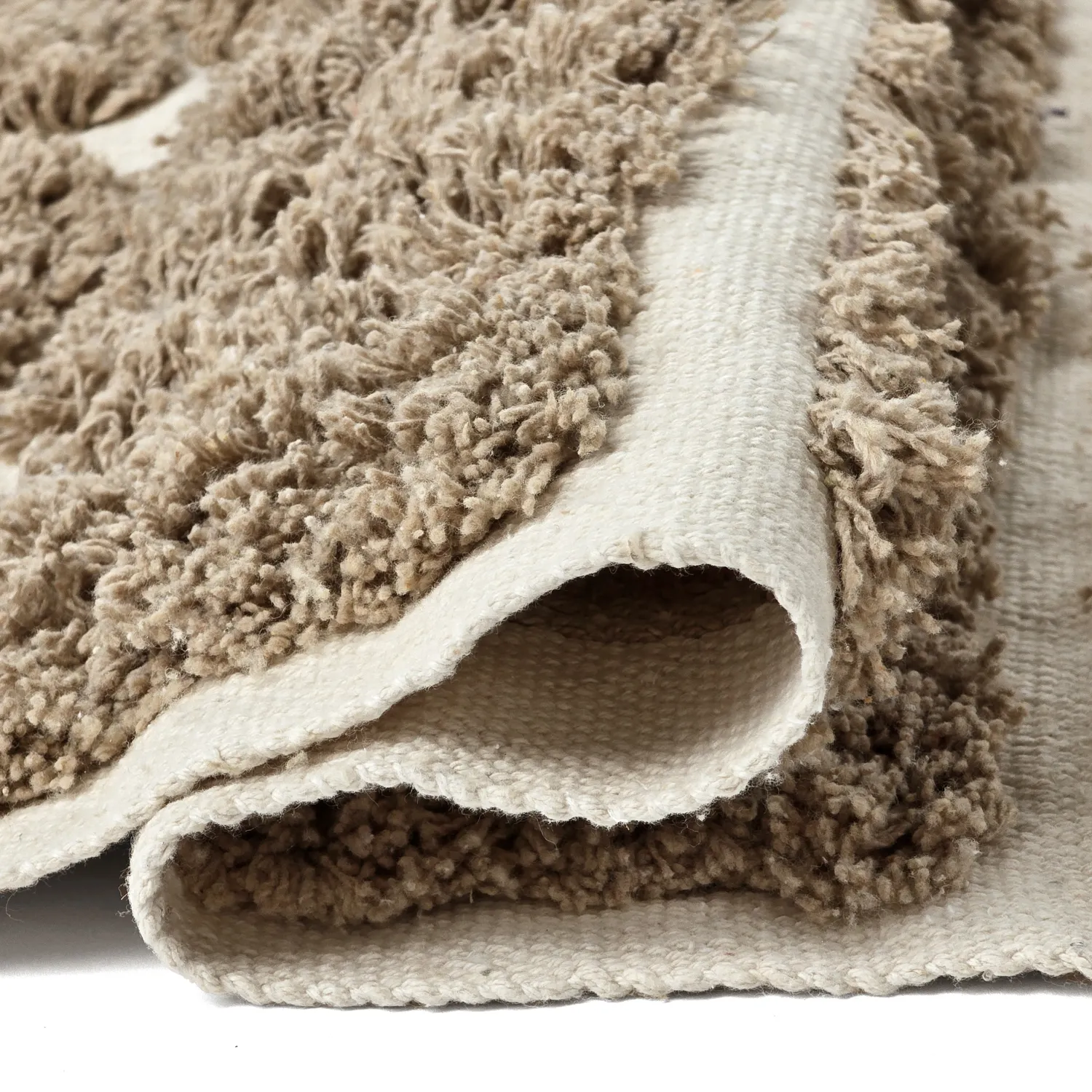 Dywany shaggy - Zola Natural Cotton Shaggy (beżowy)