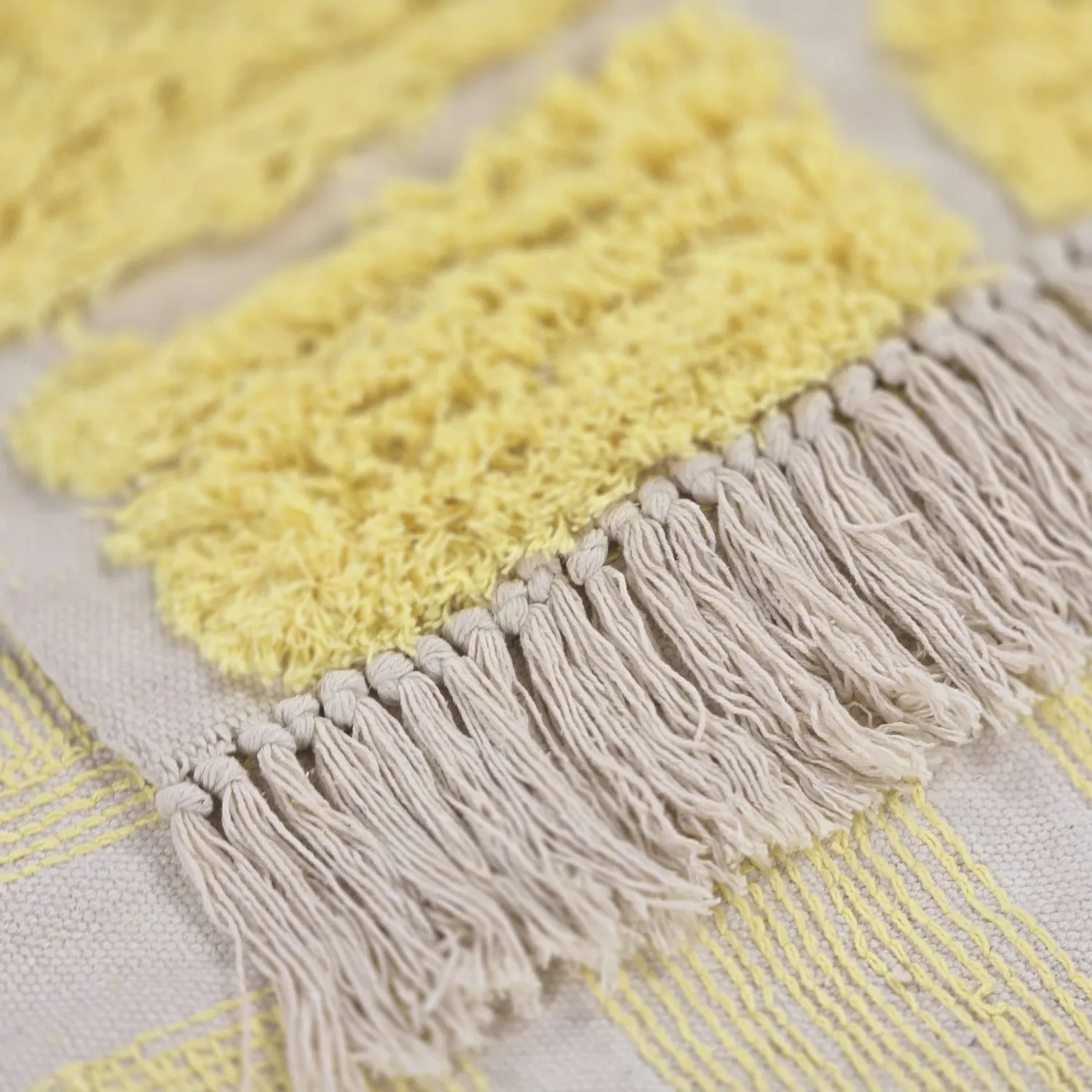 Dywany shaggy - Zola Natural Cotton Shaggy (żółty)
