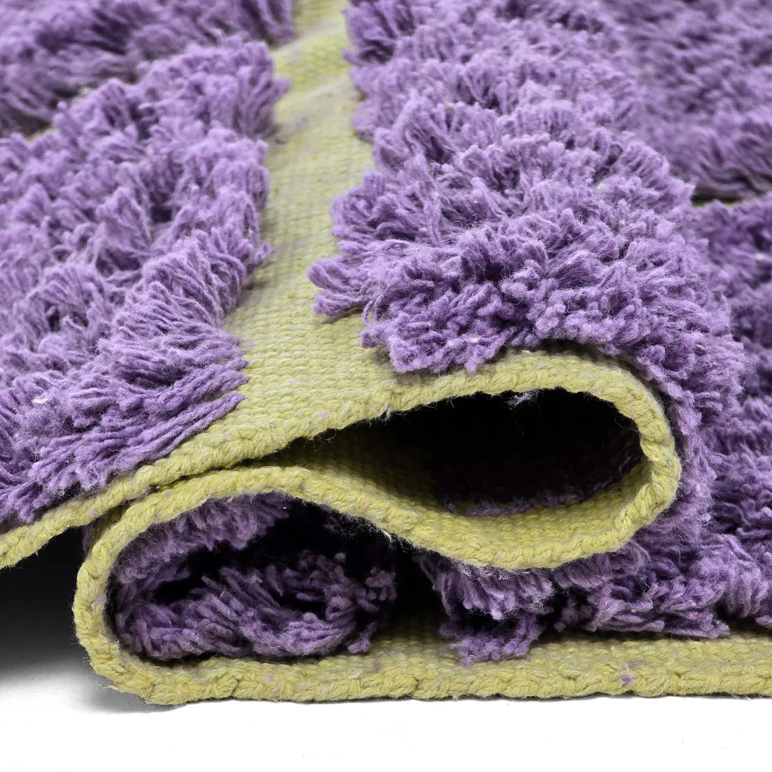 Dywany shaggy - Zola Natural Cotton Shaggy (fioletowy)