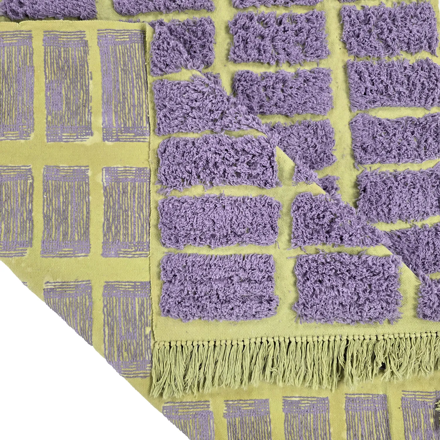 Dywany shaggy - Zola Natural Cotton Shaggy (fioletowy)