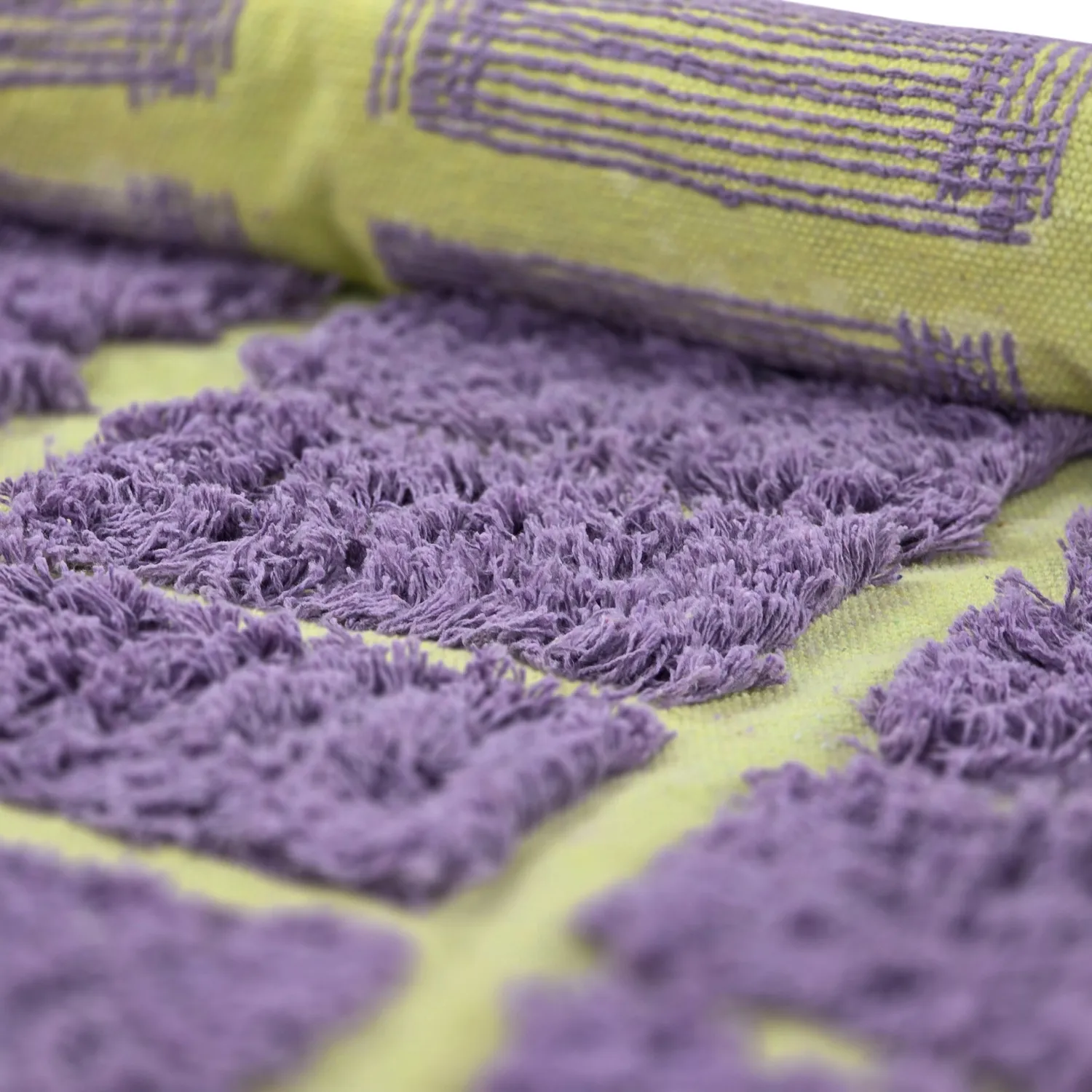 Dywany shaggy - Zola Natural Cotton Shaggy (fioletowy)
