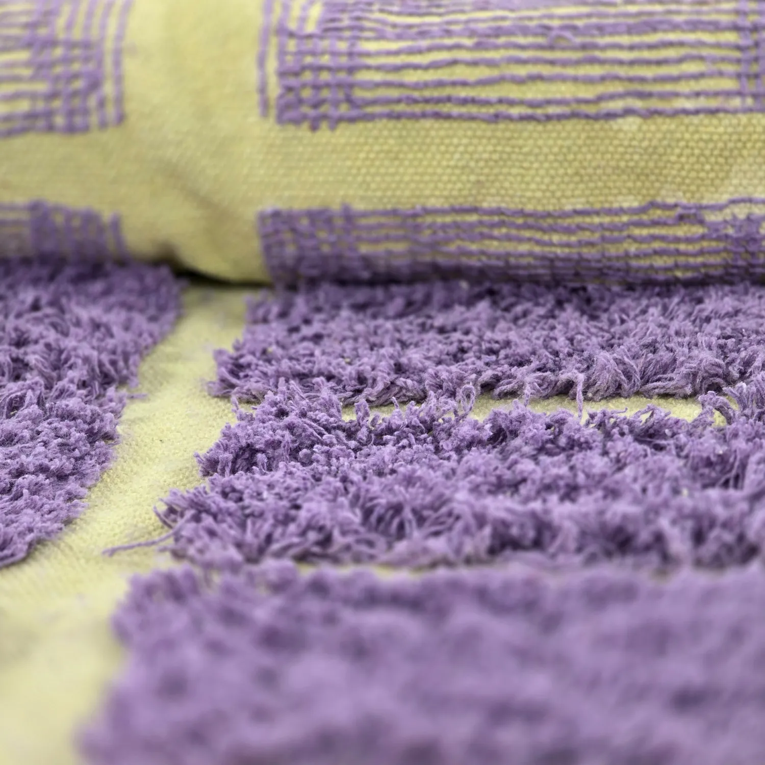 Dywany shaggy - Zola Natural Cotton Shaggy (fioletowy)
