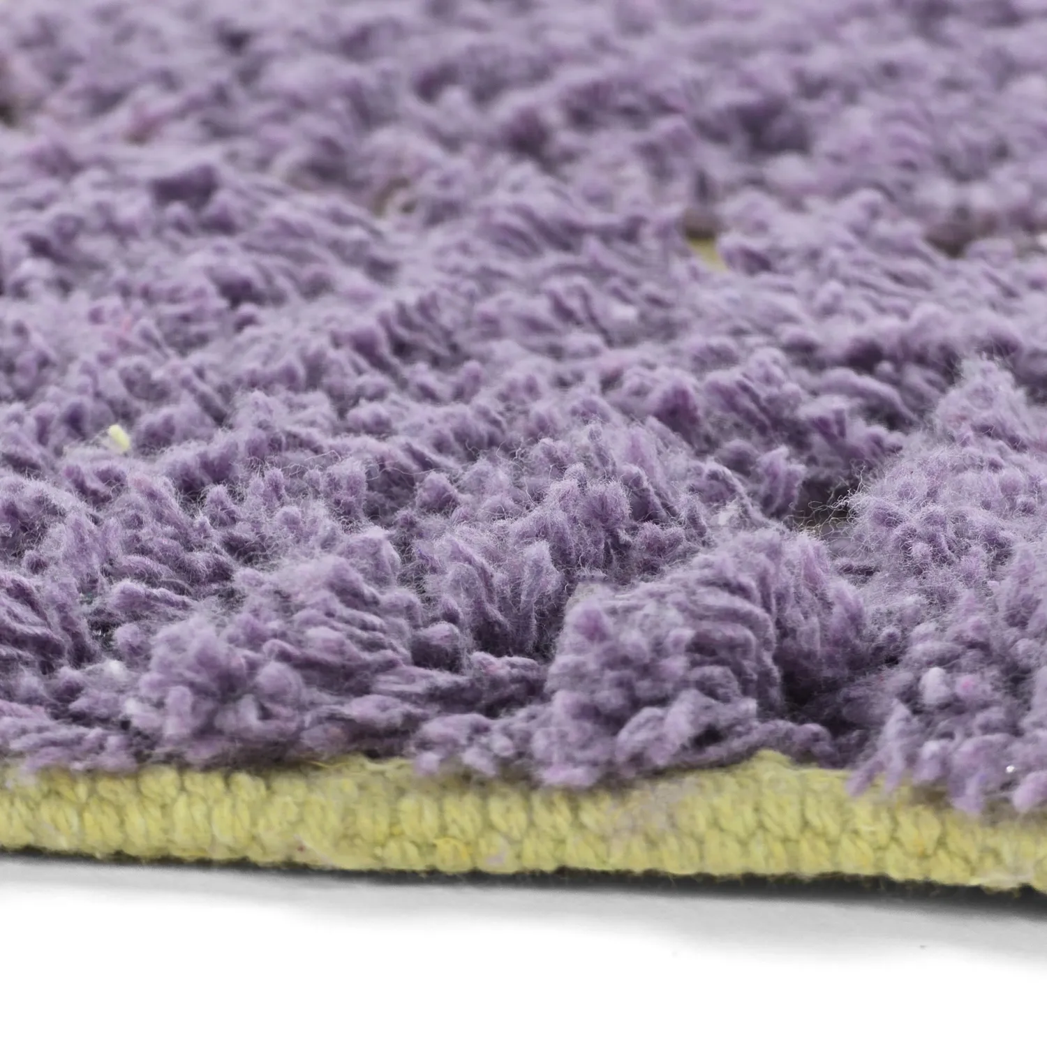 Okrągły dywan - Zola Natural Cotton Shaggy (fioletowy)