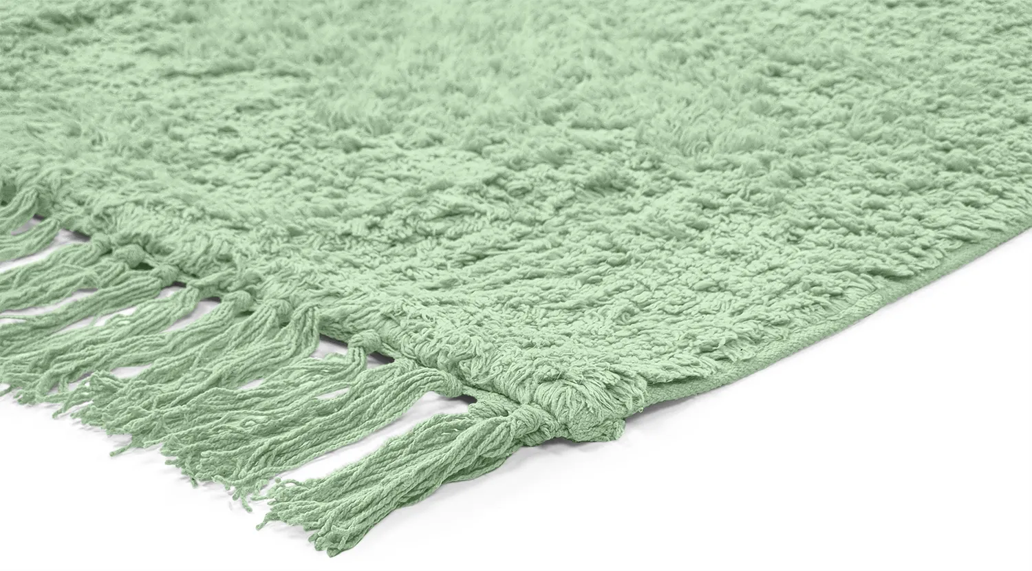 Dywany shaggy - Alba Natural Cotton Shaggy (jasnozielony)