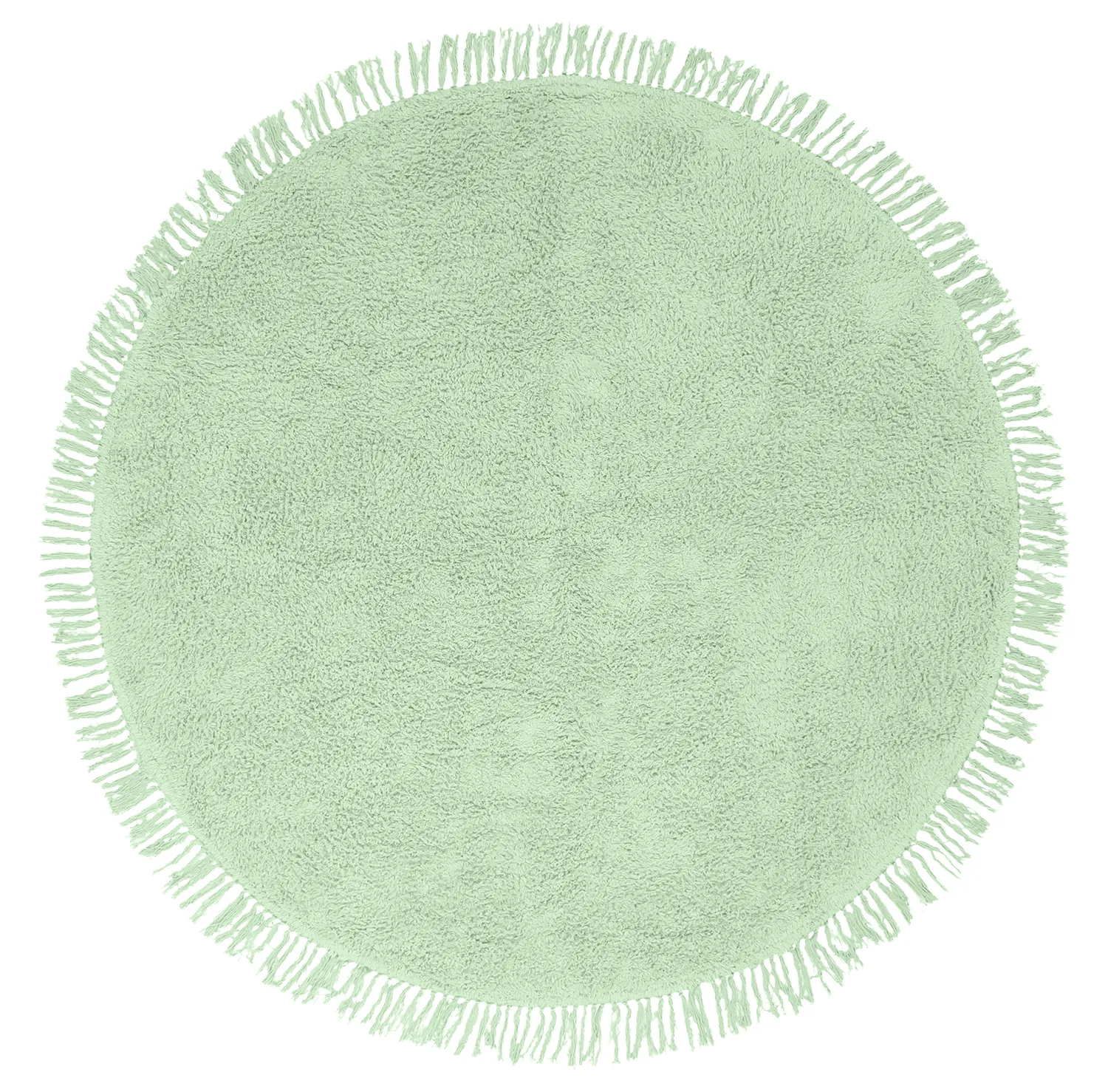 Okrągły dywan - Alba Natural Cotton Shaggy (jasnozielony)