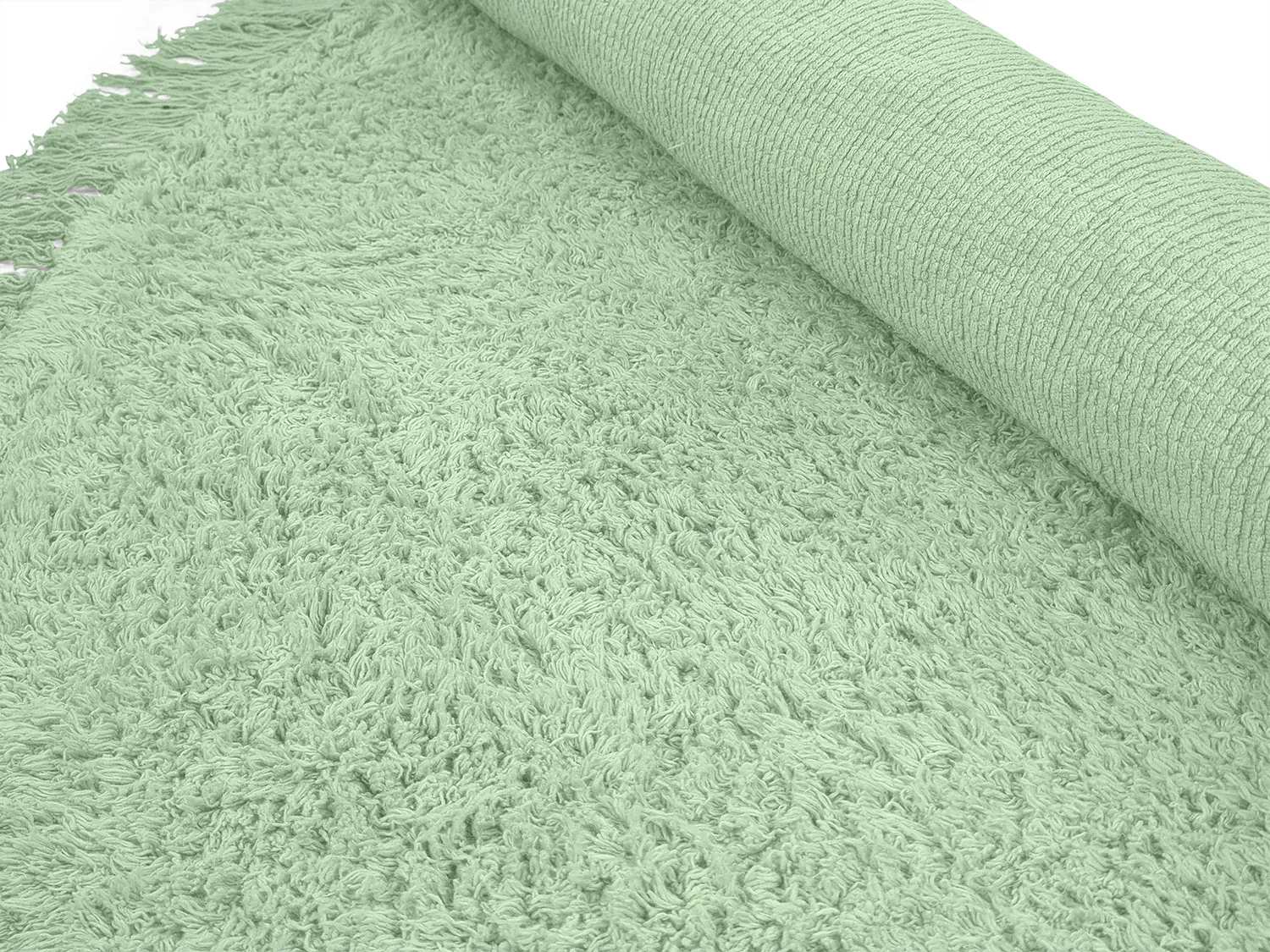 Okrągły dywan - Alba Natural Cotton Shaggy (jasnozielony)
