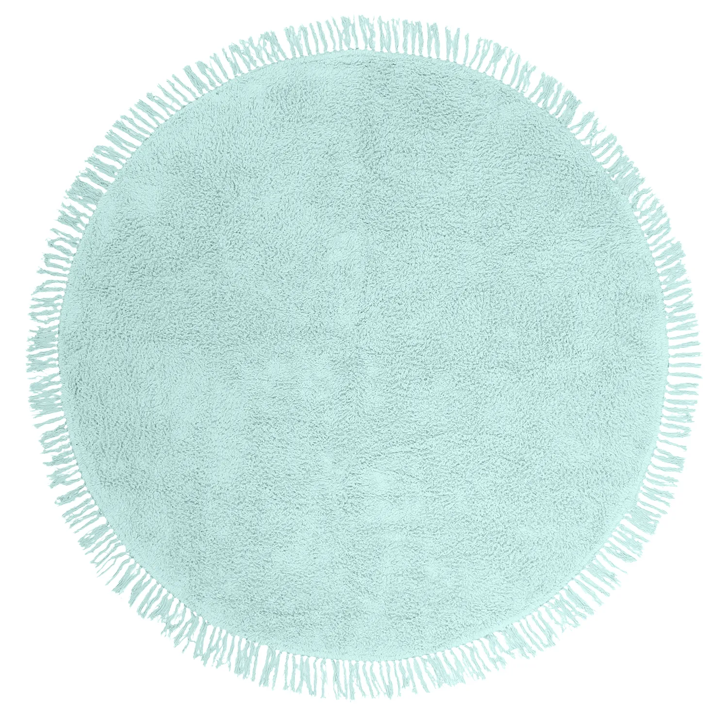 Okrągły dywan - Alba Natural Cotton Shaggy (turkus)