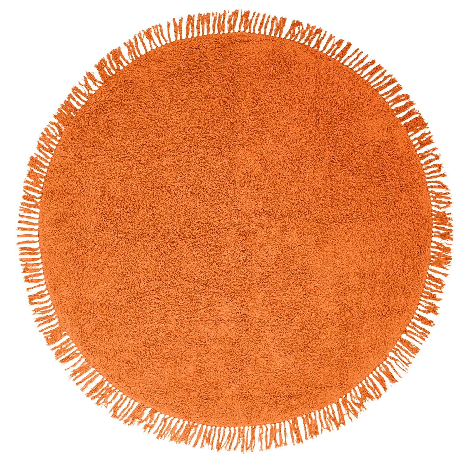 Okrągły dywan - Alba Natural Cotton Shaggy (pomarańczowy)