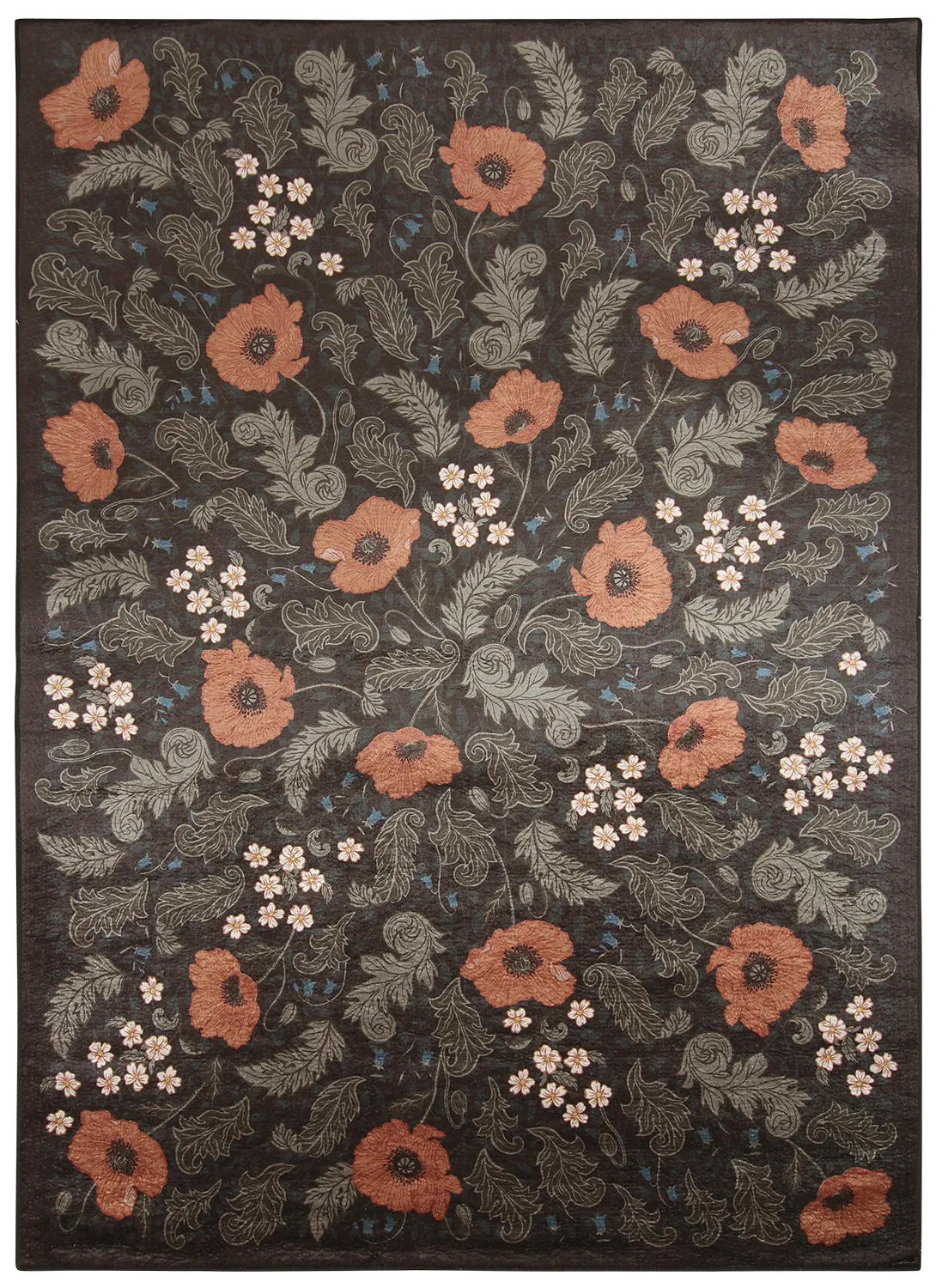 Dywan Wilton - Poppy (czarny)