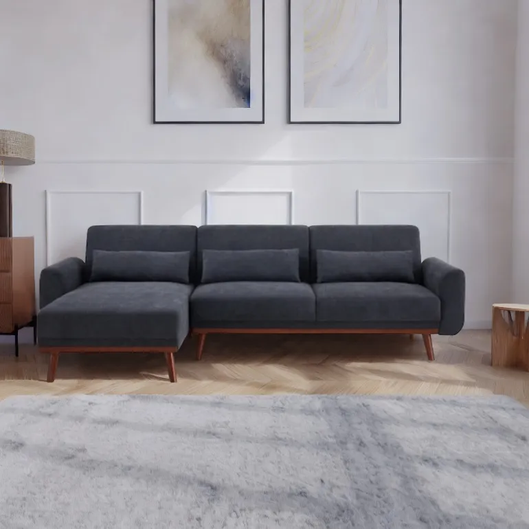 Sofa rozkładana - Texas (ciemnoszary)