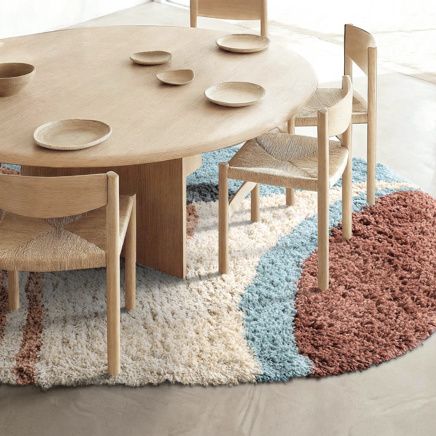 Dywan owalny - Tropea Natural Cotton Shaggy (multi)