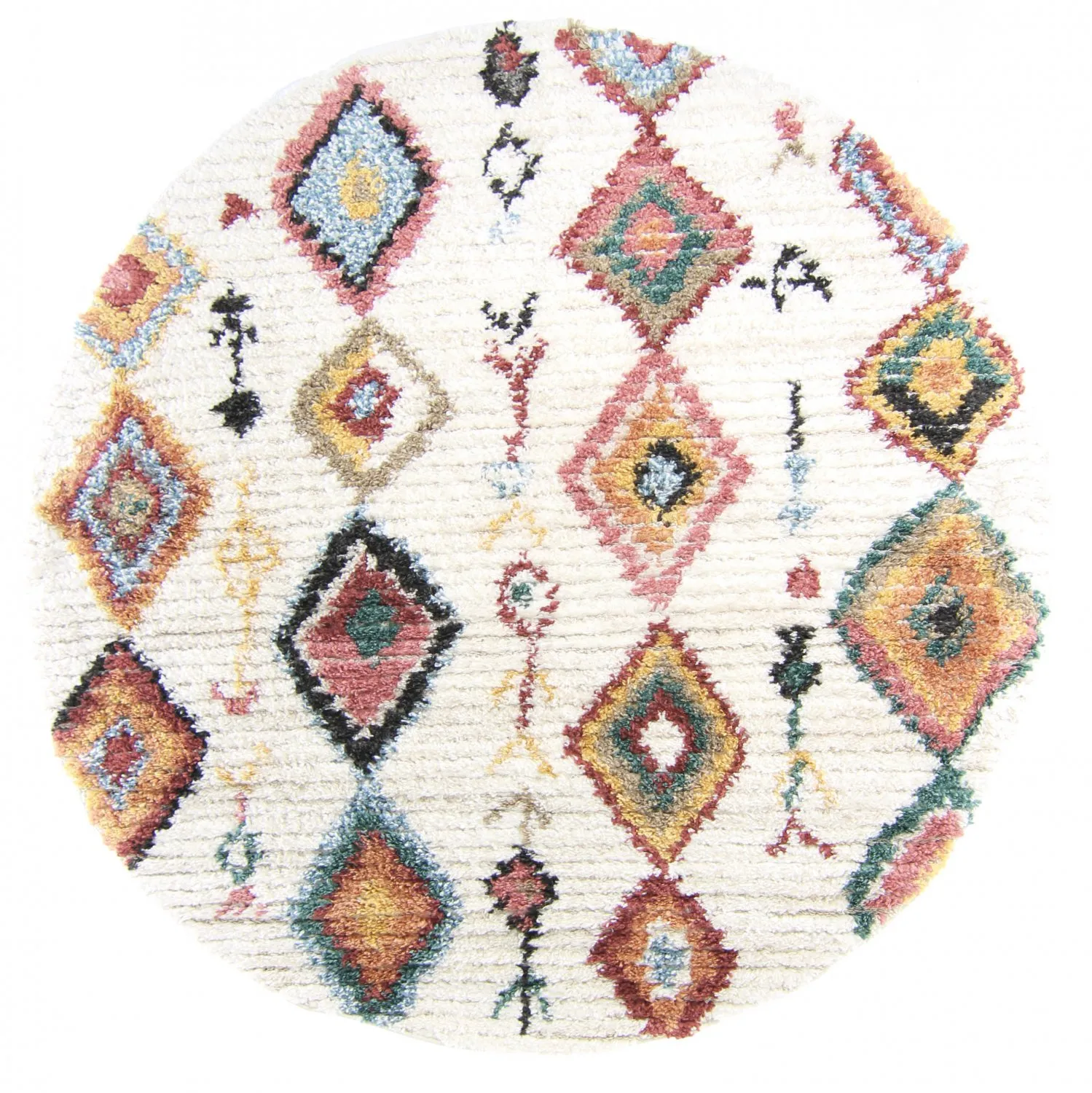 Okrągły dywan - Sezze (beige/multi)