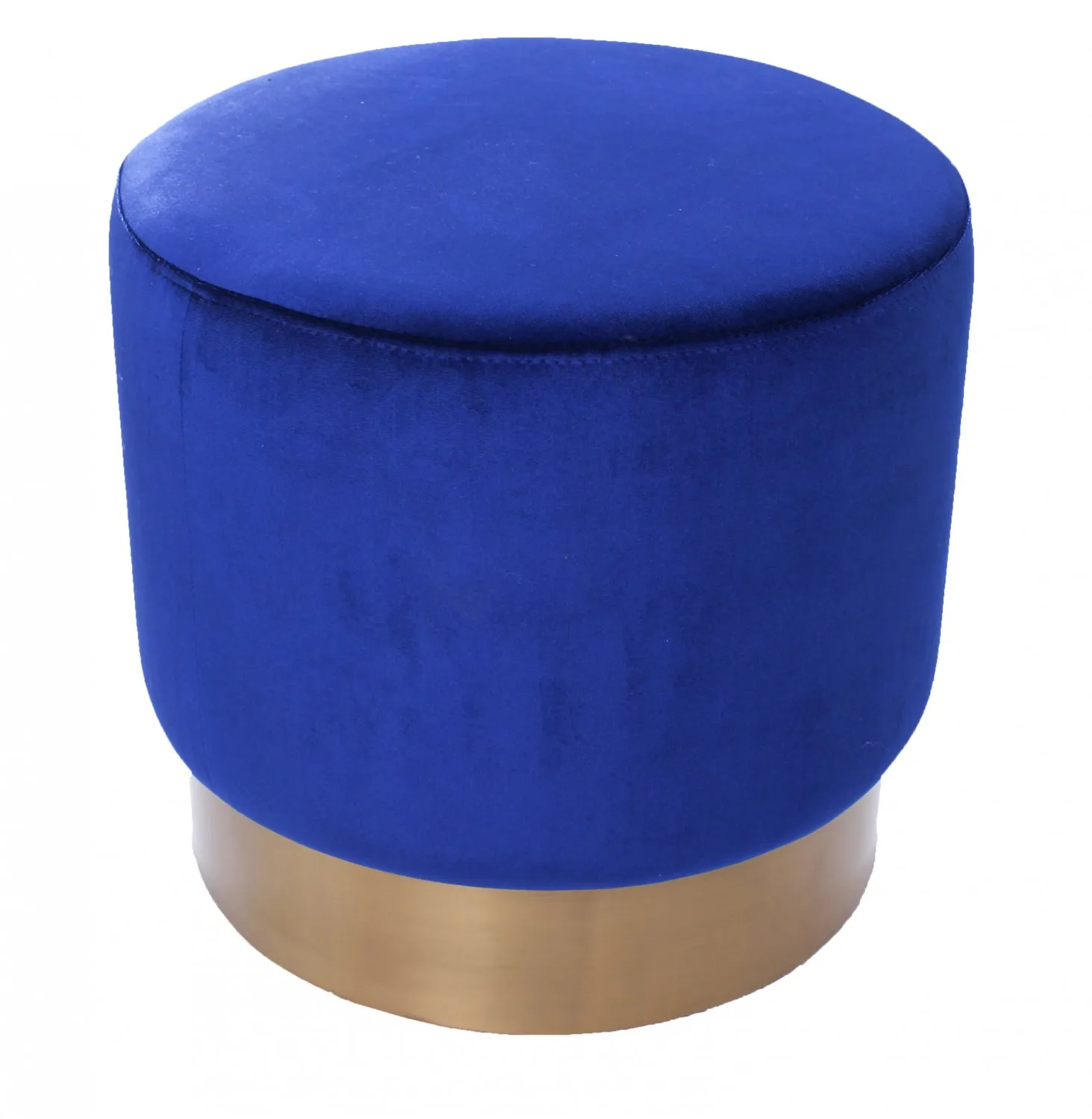 Pouf - Marokańska pufa skórzana (niebieski)