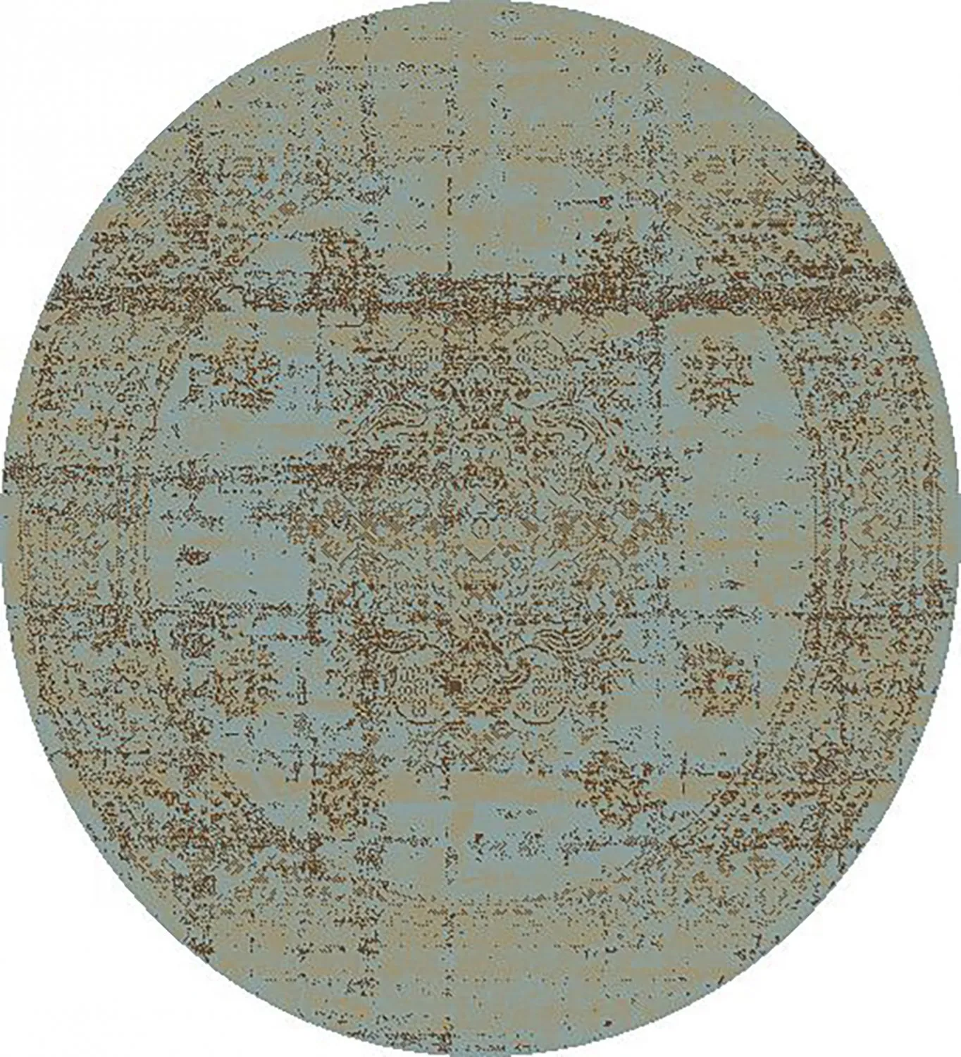 Okrągły dywan - Peking Royal (turkus)