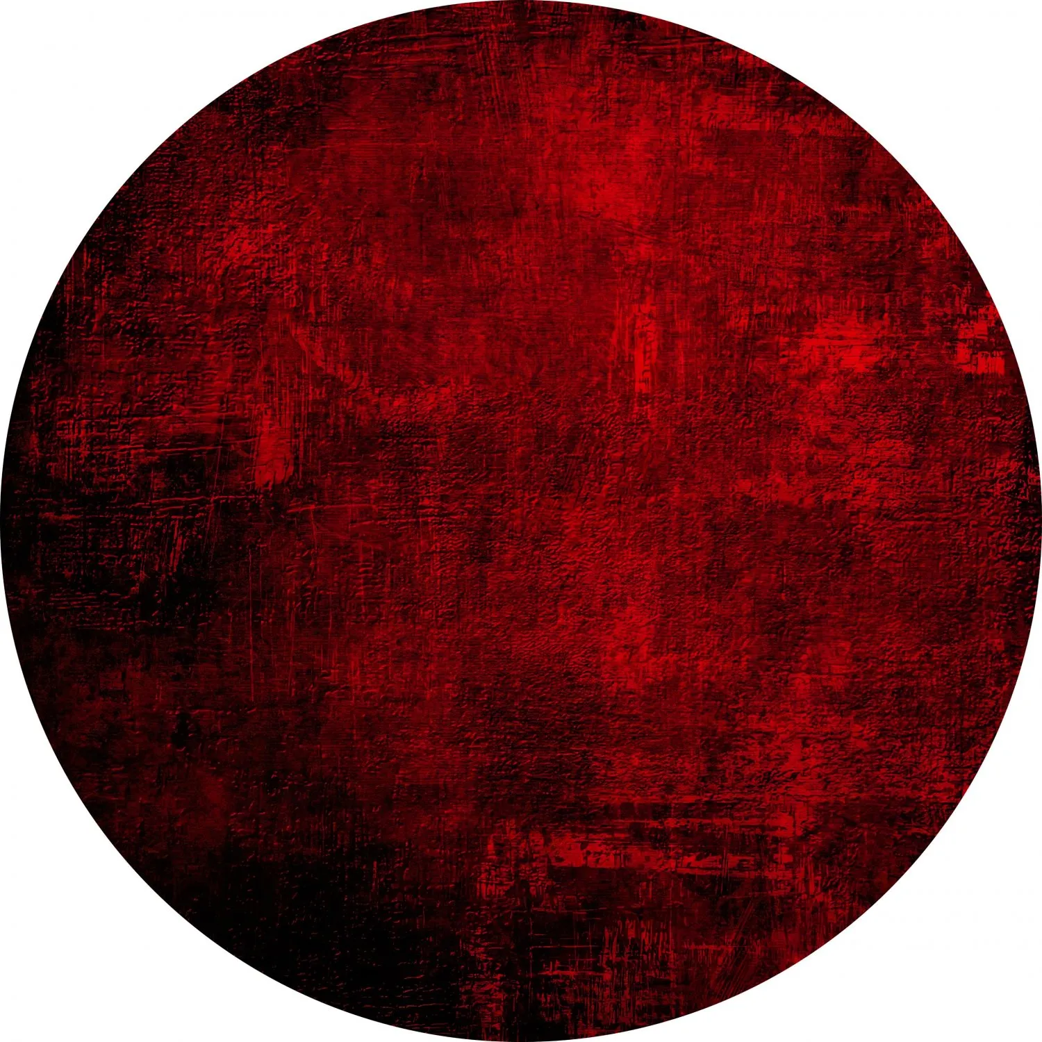 Okrągły dywan - Frome (czerwony)