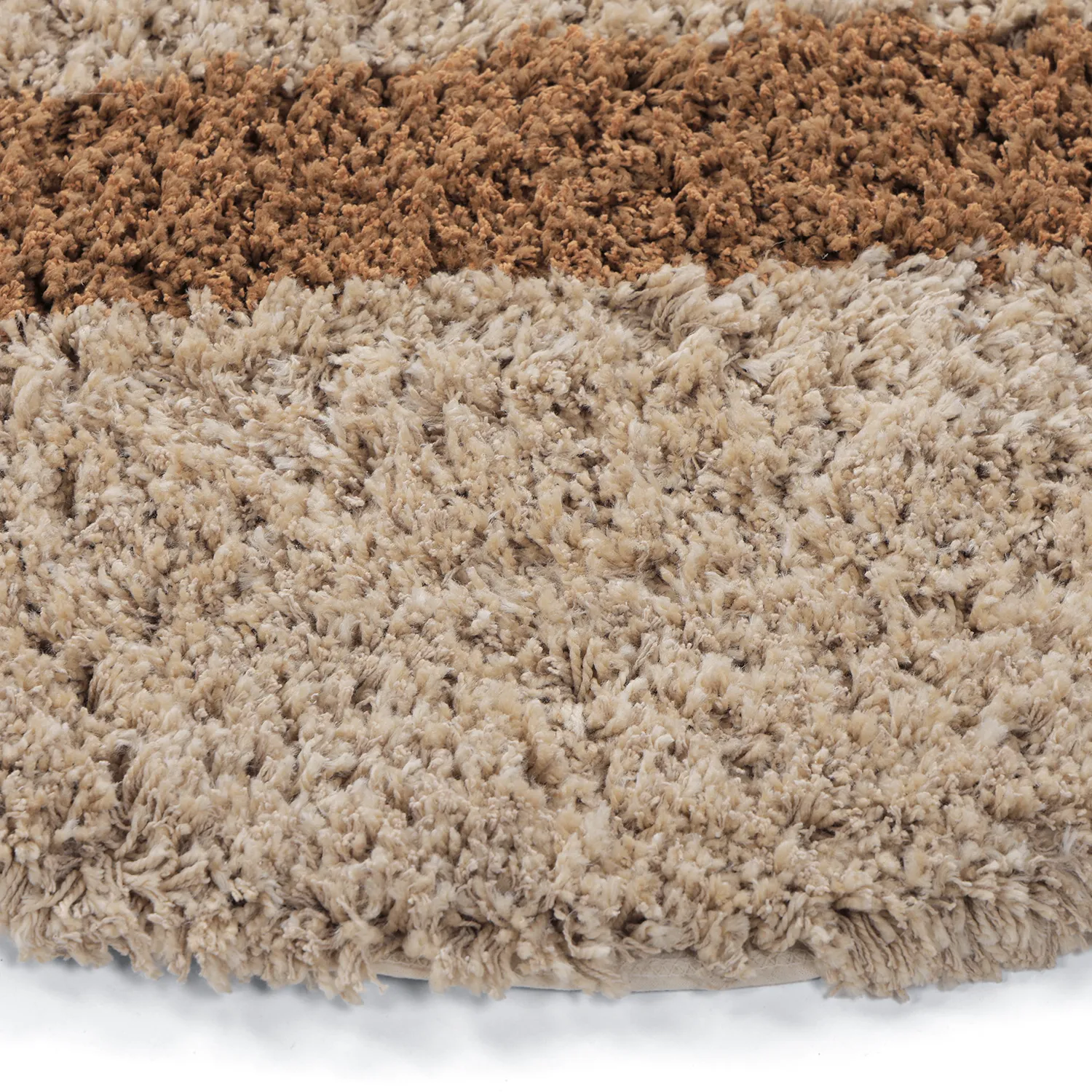 Okrągły dywan - Cefalu Natural Cotton Shaggy (wielokolorowy)