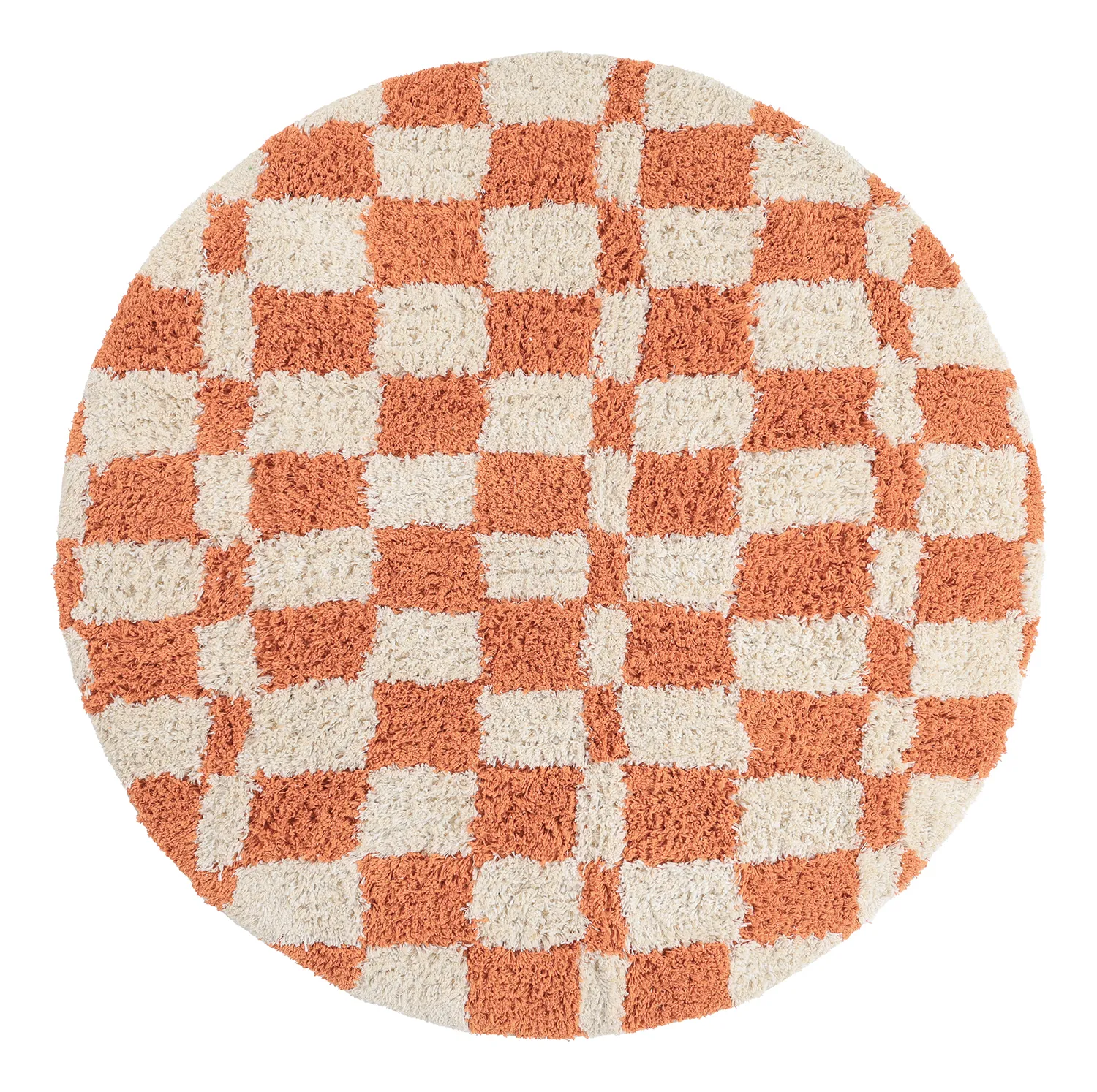 Okrągły dywan - Atrani Natural Cotton Shaggy (pomarańczowy)