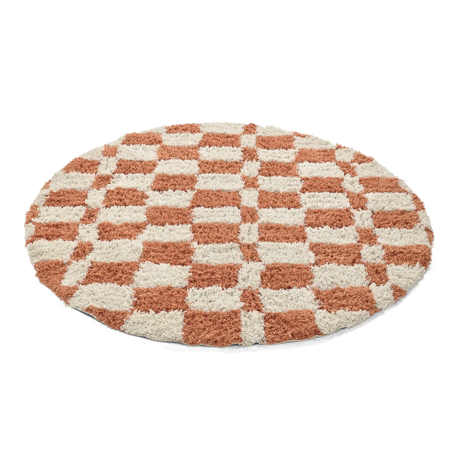Okrągły dywan - Atrani Natural Cotton Shaggy (pomarańczowy)